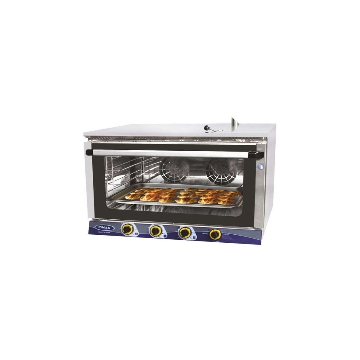 Pimak 4 Tepsili Manuel Patisserie Fırın, Elektrikli 40x60 Cm Tepsi PTS04-M