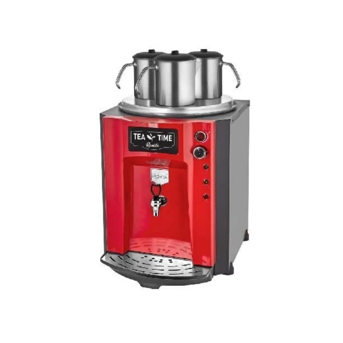 Remta DE10SP Premium Jumbo Şamandıralı Çay Makinesi, 3 Demlikli, 40 L, Elektrikli
