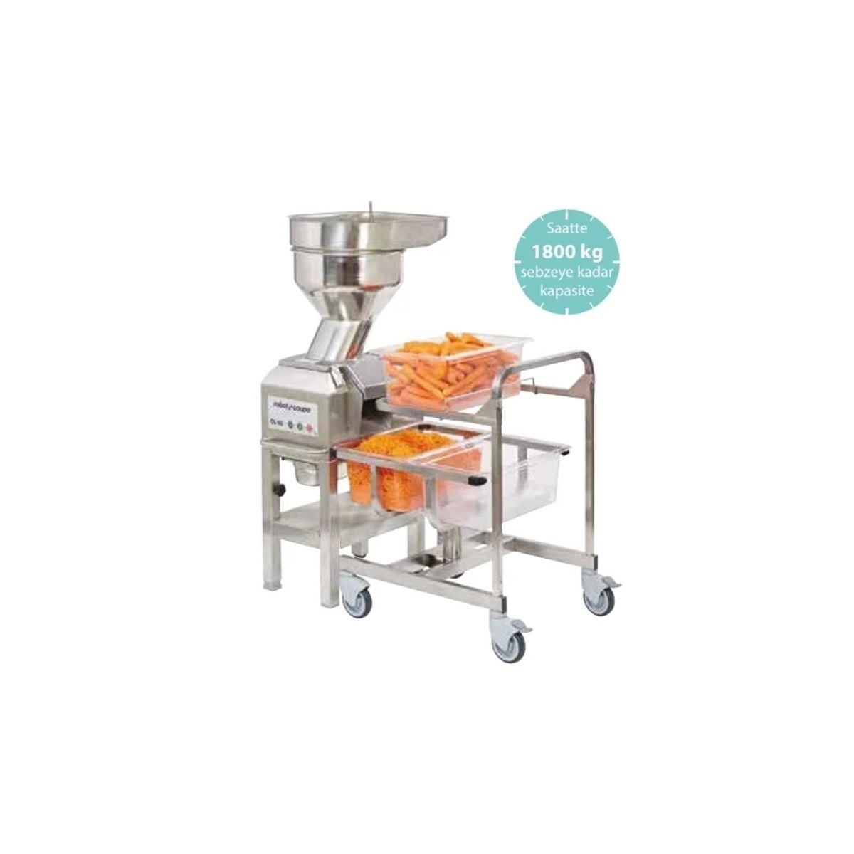Robot Coupe CL 60-3 Ayaklı Sebze Doğrama Makinesi, Çalışma İstasyonu, 4.9 L 1500 W