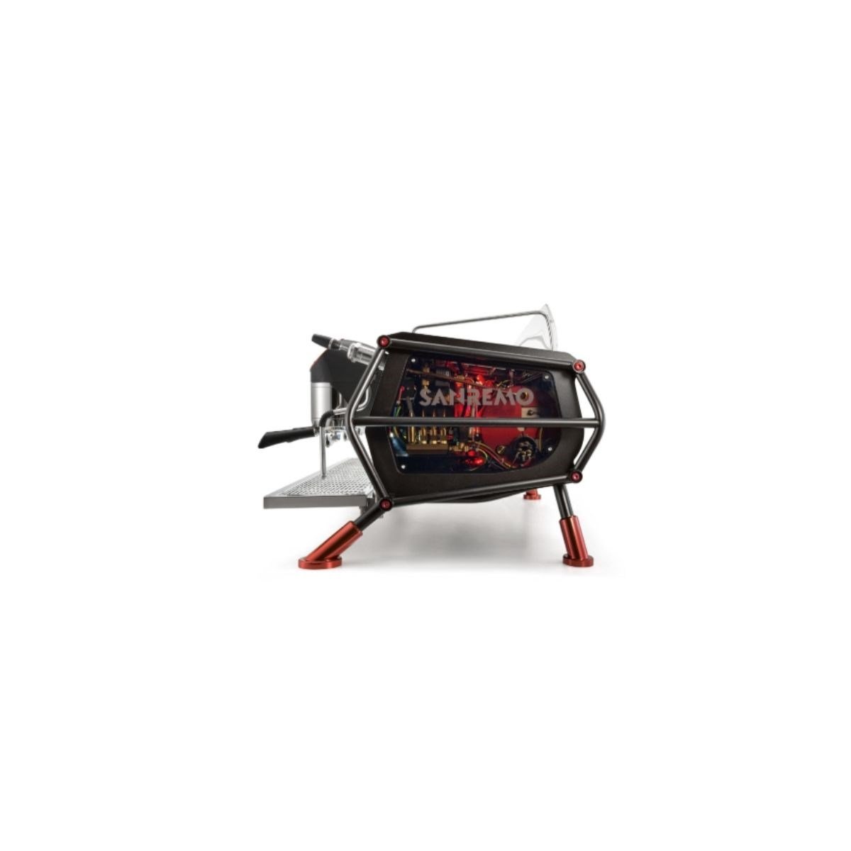 Sanremo Racer Naked Multiboiler Tam Otomatik Espresso Kahve Makinesi, 2 Gruplu