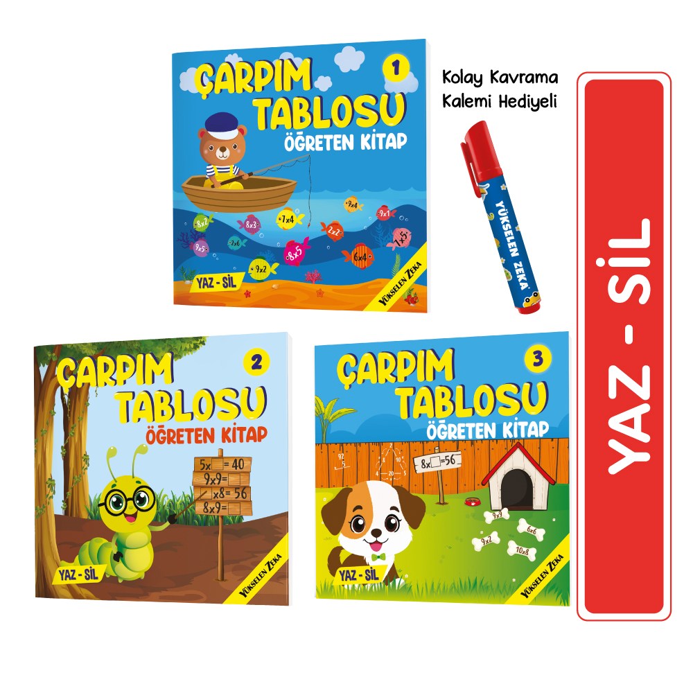 Çarpma Öğreten Kitap Yaz Sil Serisi