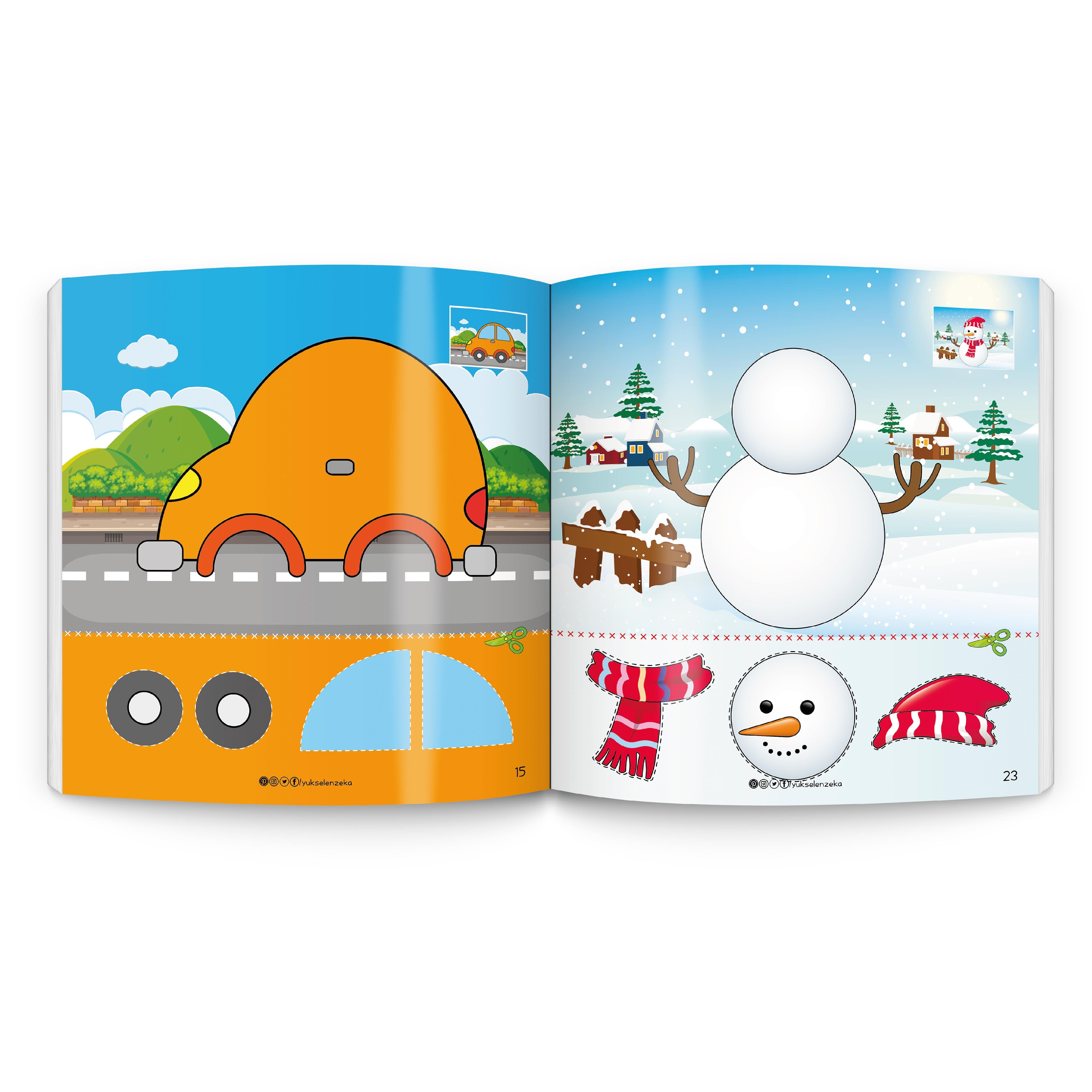 Kes Yapıştır - Makaslı Kitap Seti (Makas Hediyeli)