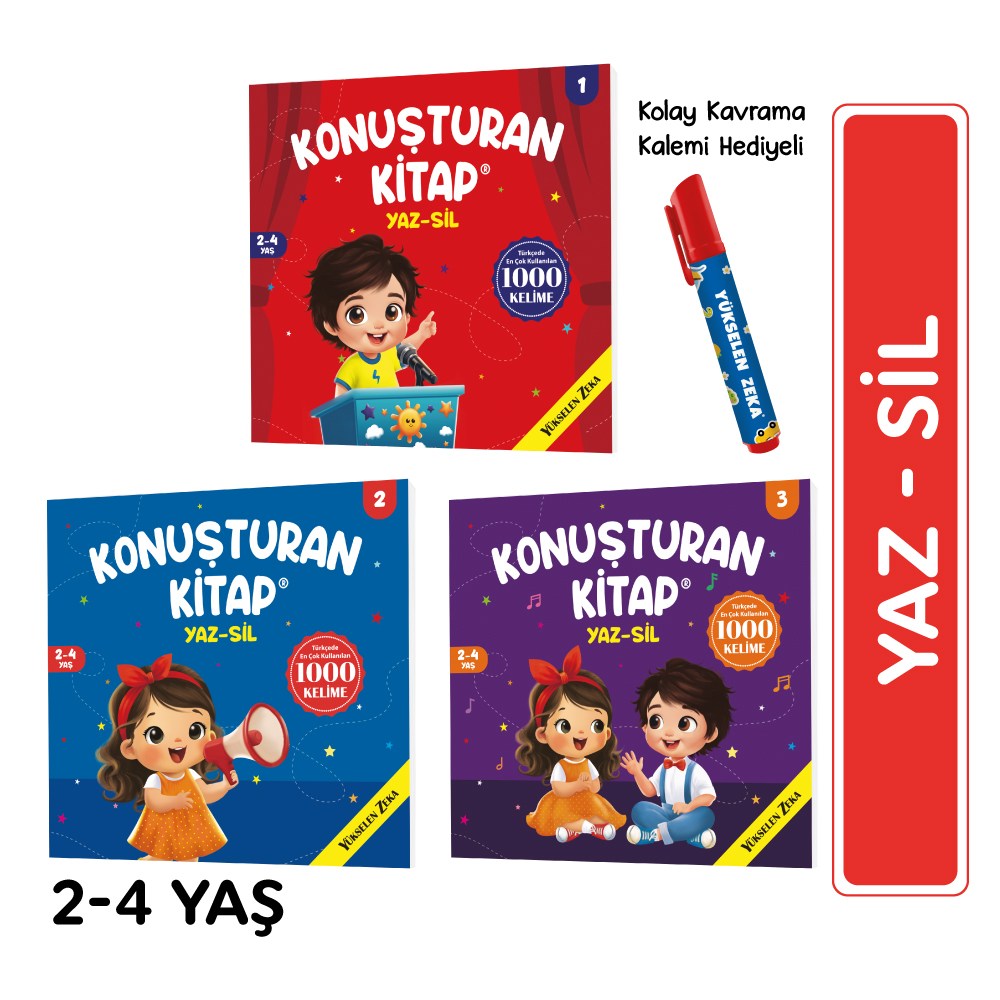 Konuşturan Kitap Yaz Sil Serisi