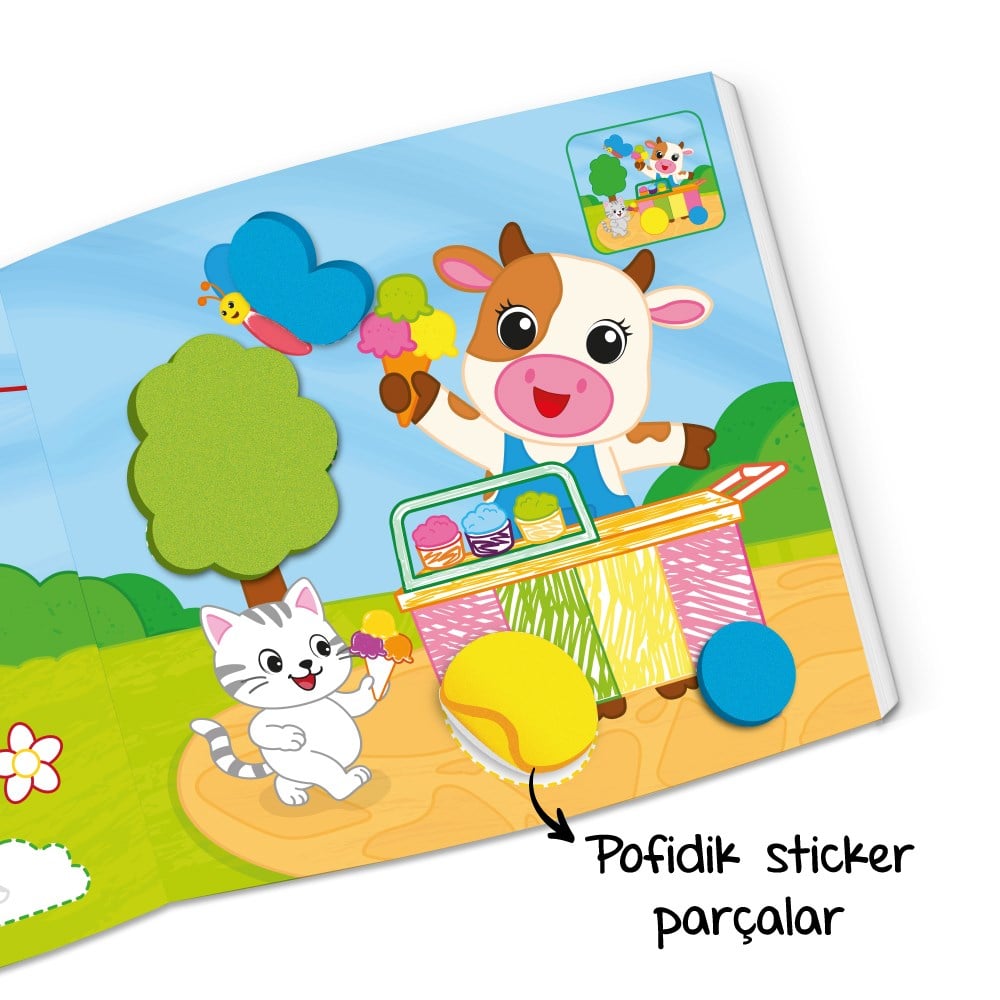 Pofidik Kitap - Yumuşacık Sticker Kitabı
