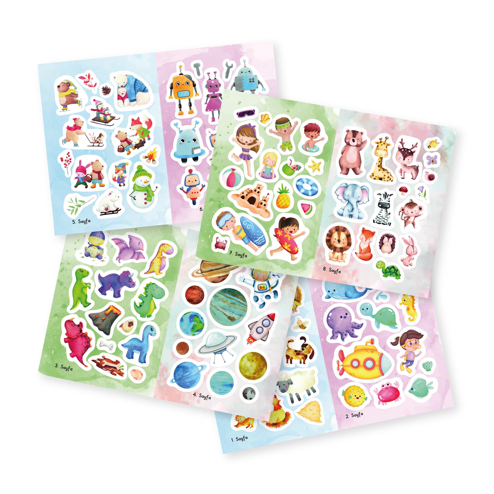 Tükenmeyen Sticker Kitabım (100+ Tekrar Tekrar Kullanılabilen Sticker)
