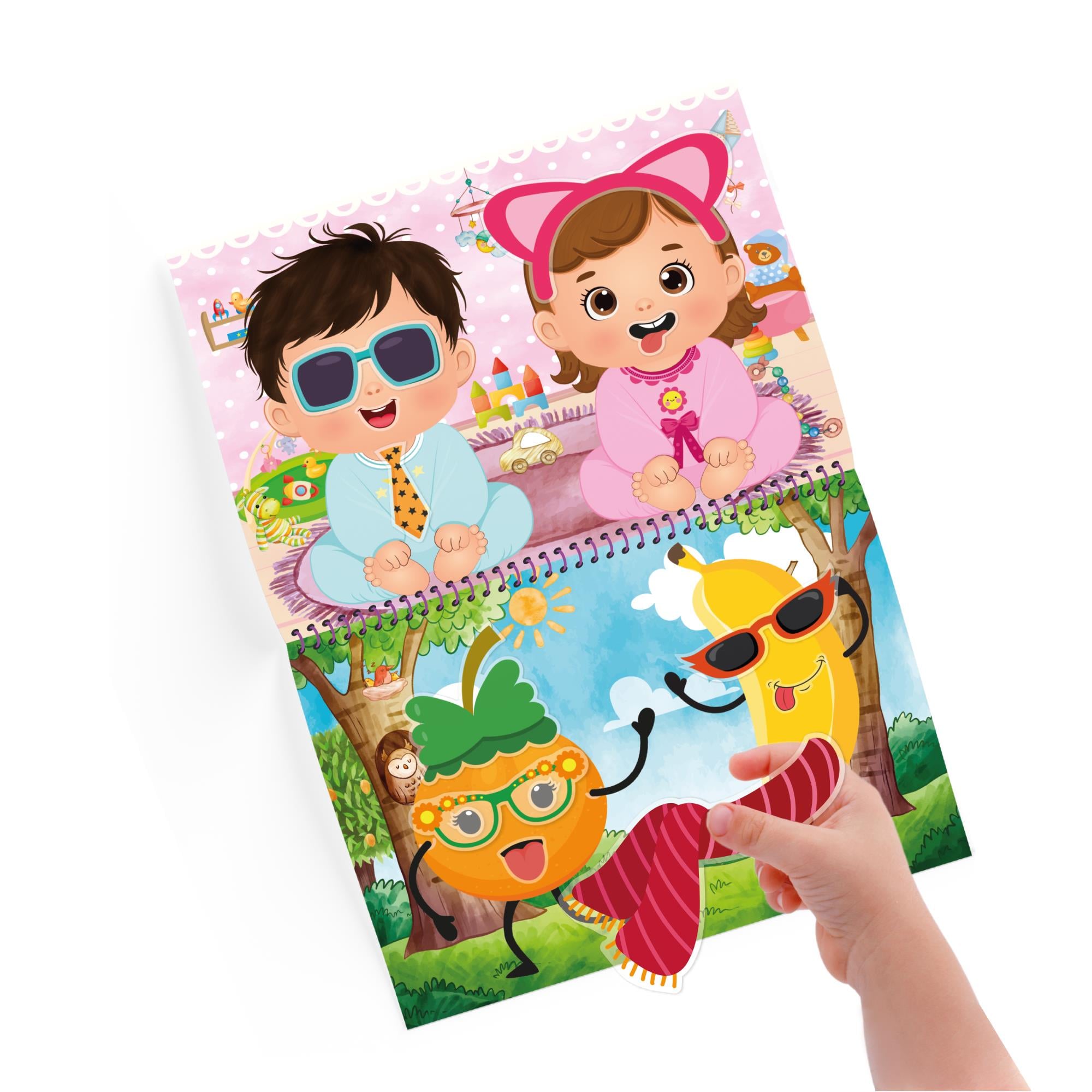 Tükenmeyen Sticker Kitabım - Eğlenceli Yüzler (100+ Tekrar Tekrar Kullanılabilen Sticker)