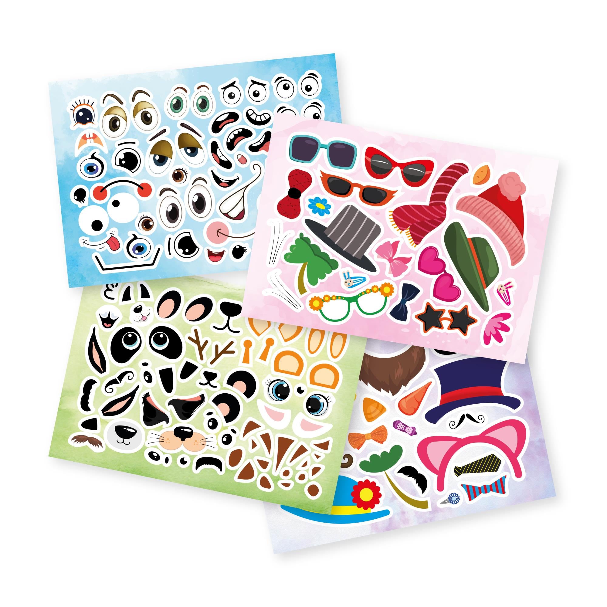 Tükenmeyen Sticker Kitabım - Eğlenceli Yüzler (100+ Tekrar Tekrar Kullanılabilen Sticker)