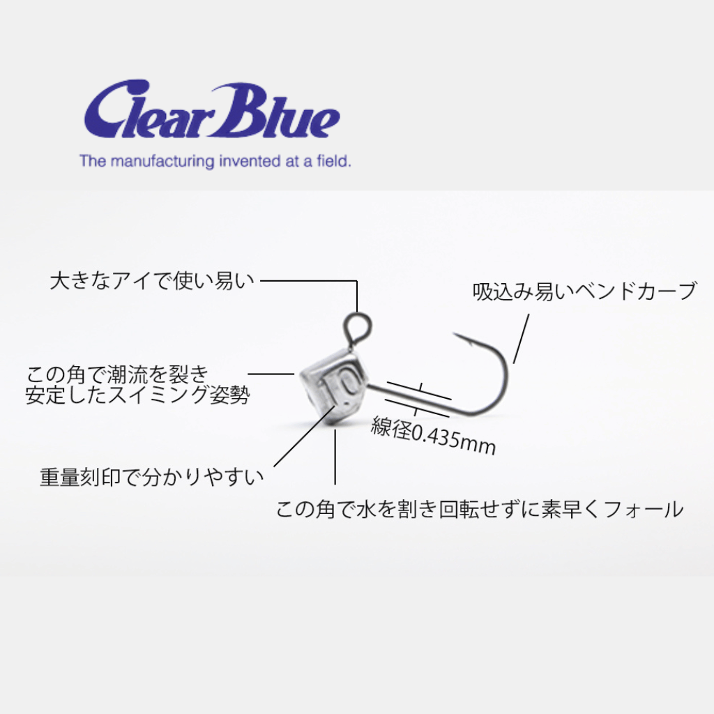 Clear Blue Saikoro Head Fine