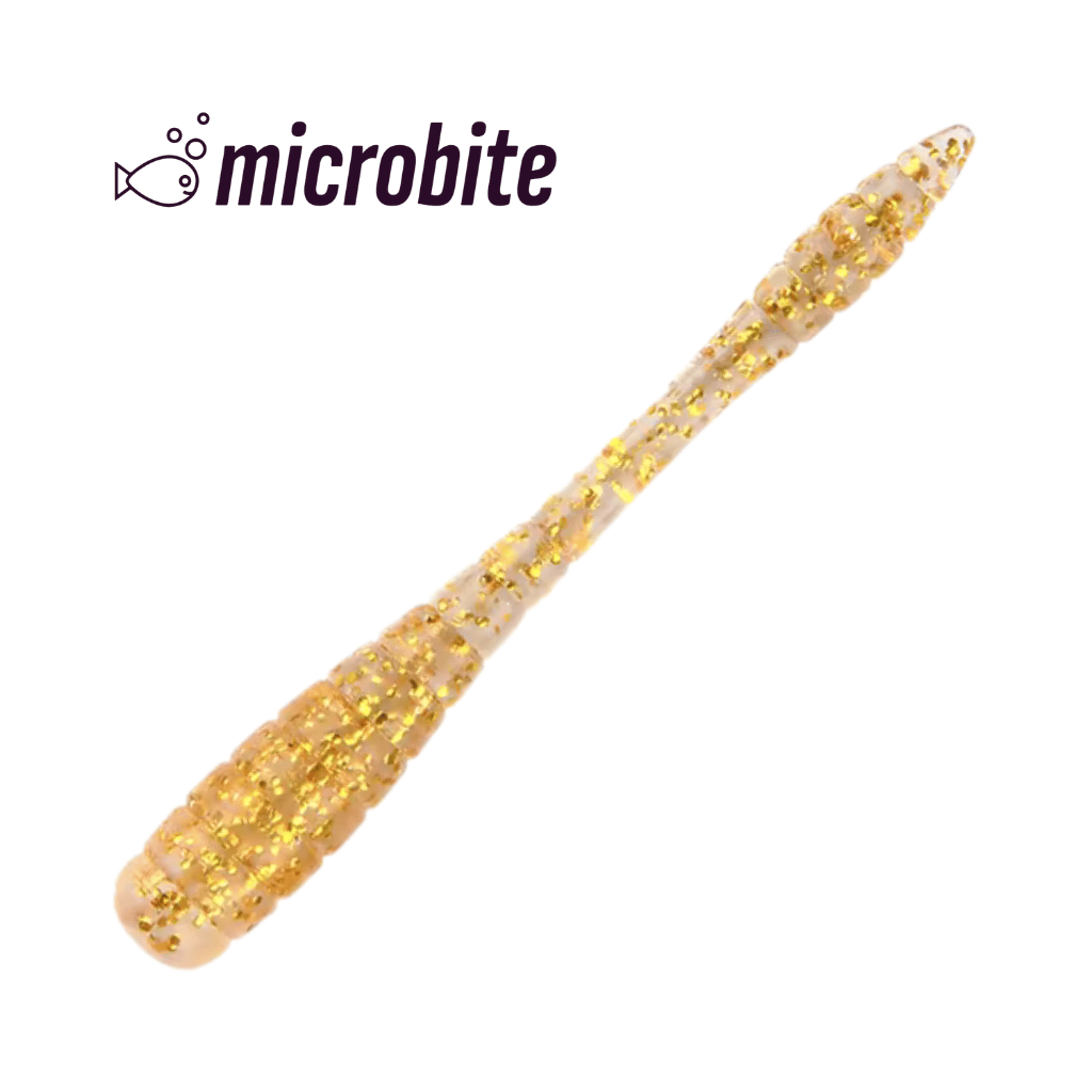 Microbite Worm Shad Şeffaf Altın