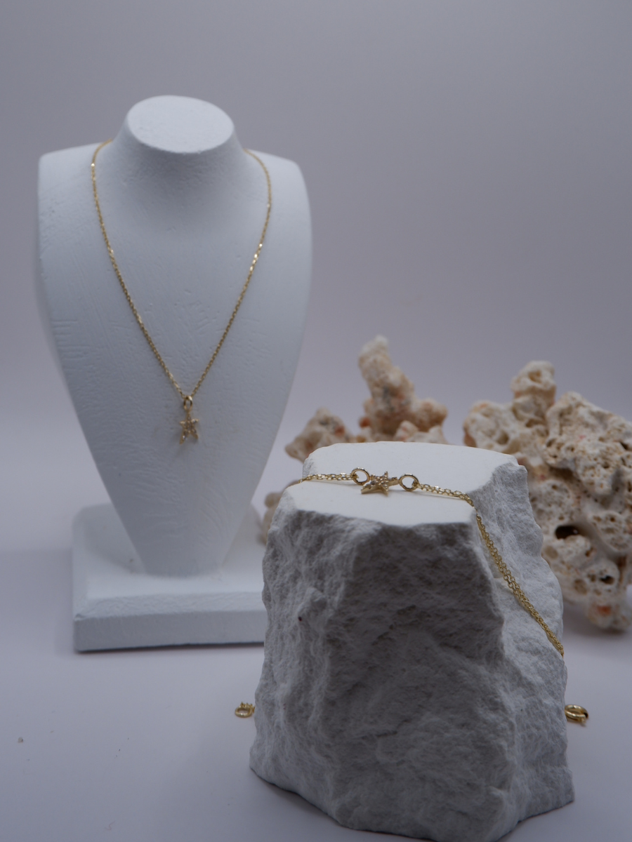 14 Ayar Altın Mini Yıldız Set