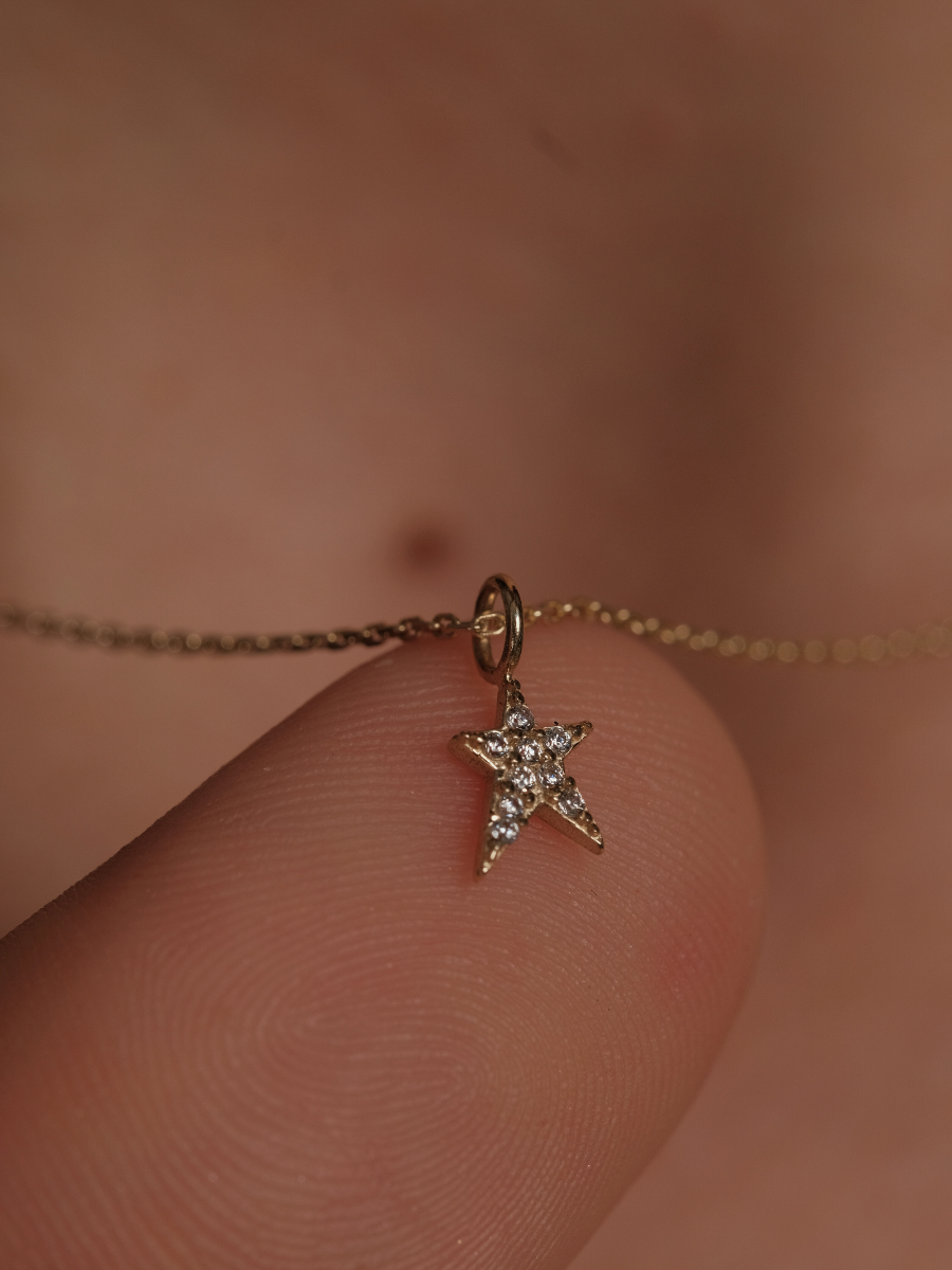 14 Ayar Altın Mini Yıldız Set