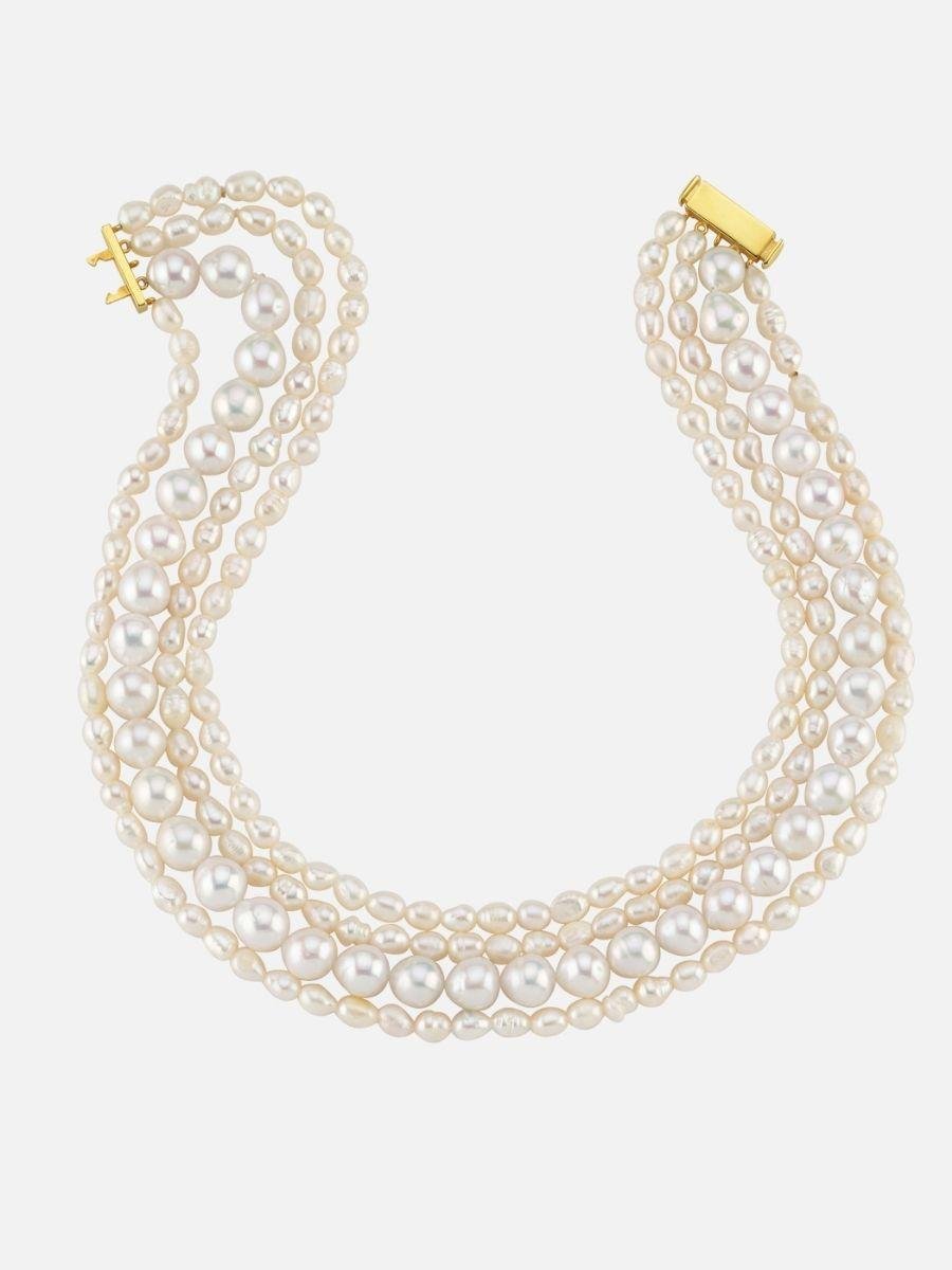 Amour Çoklu İnci Choker