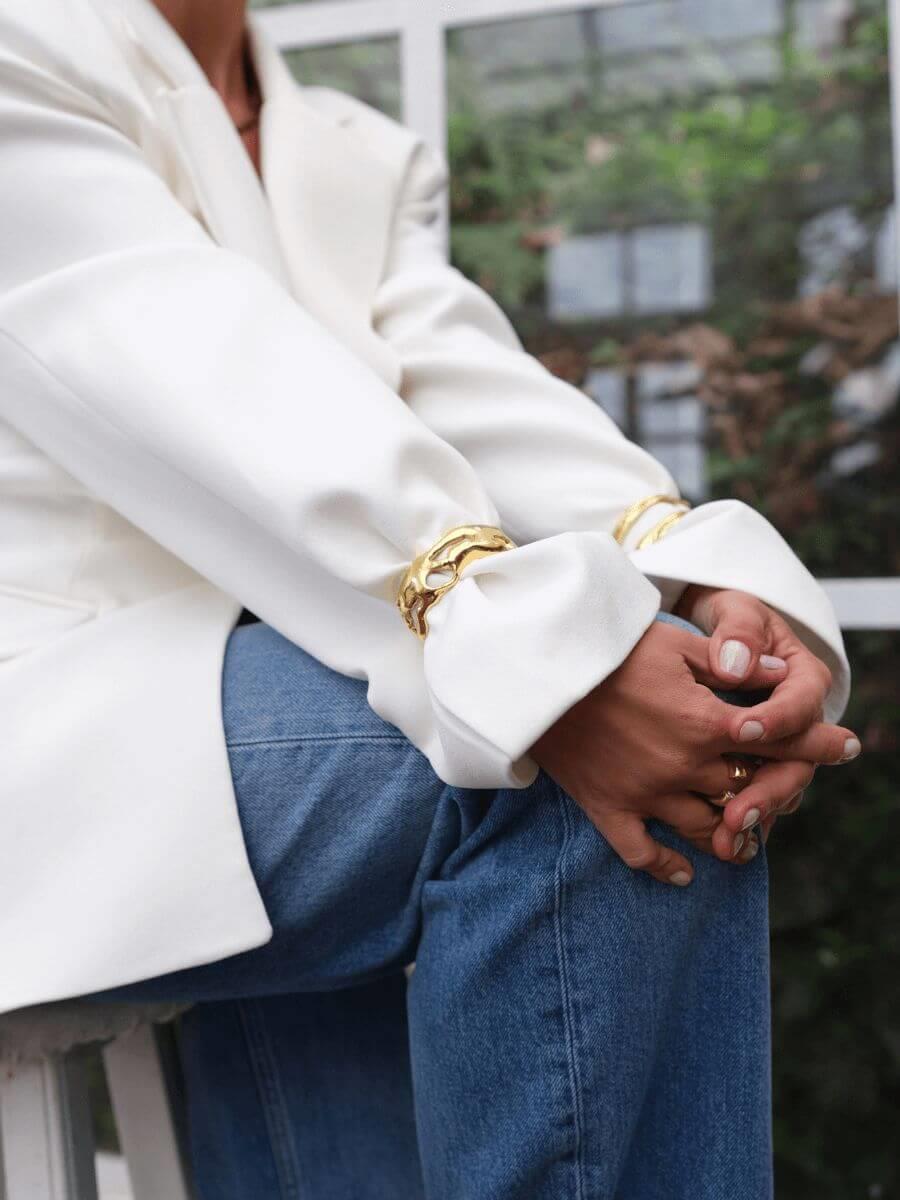 Aruna Kalın Kelepçe Bileklik