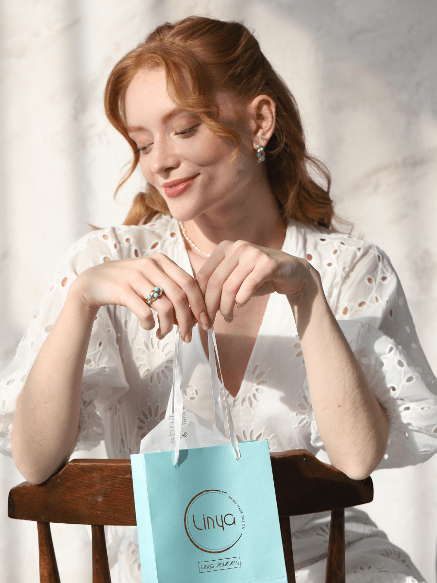 Ayza Turkuaz Yüzük