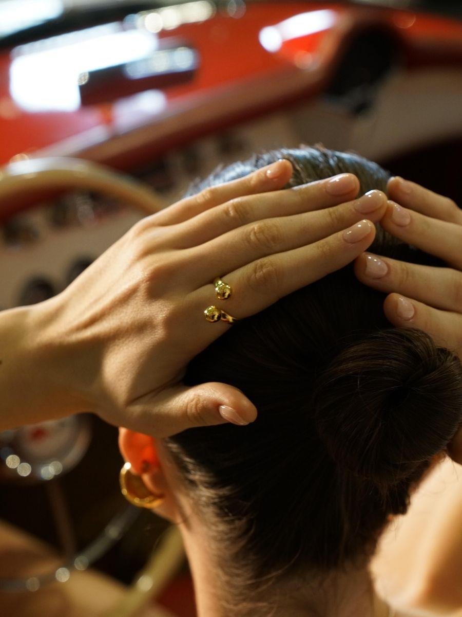 Çift Topçuklu Yüzük