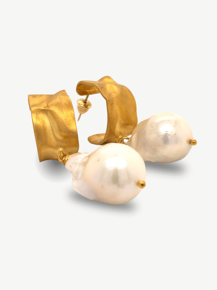 Cora İncili Halka Küpe