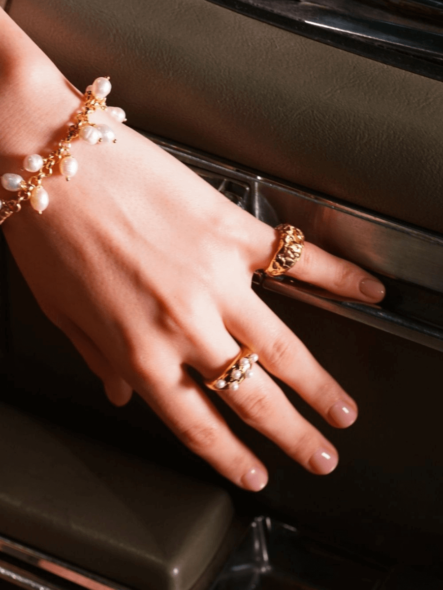 Deka Amorf Dikdörtgen Yüzük