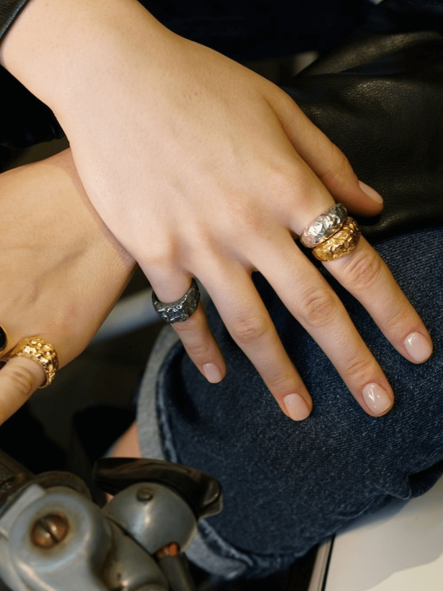 Deka Amorf Dikdörtgen Yüzük