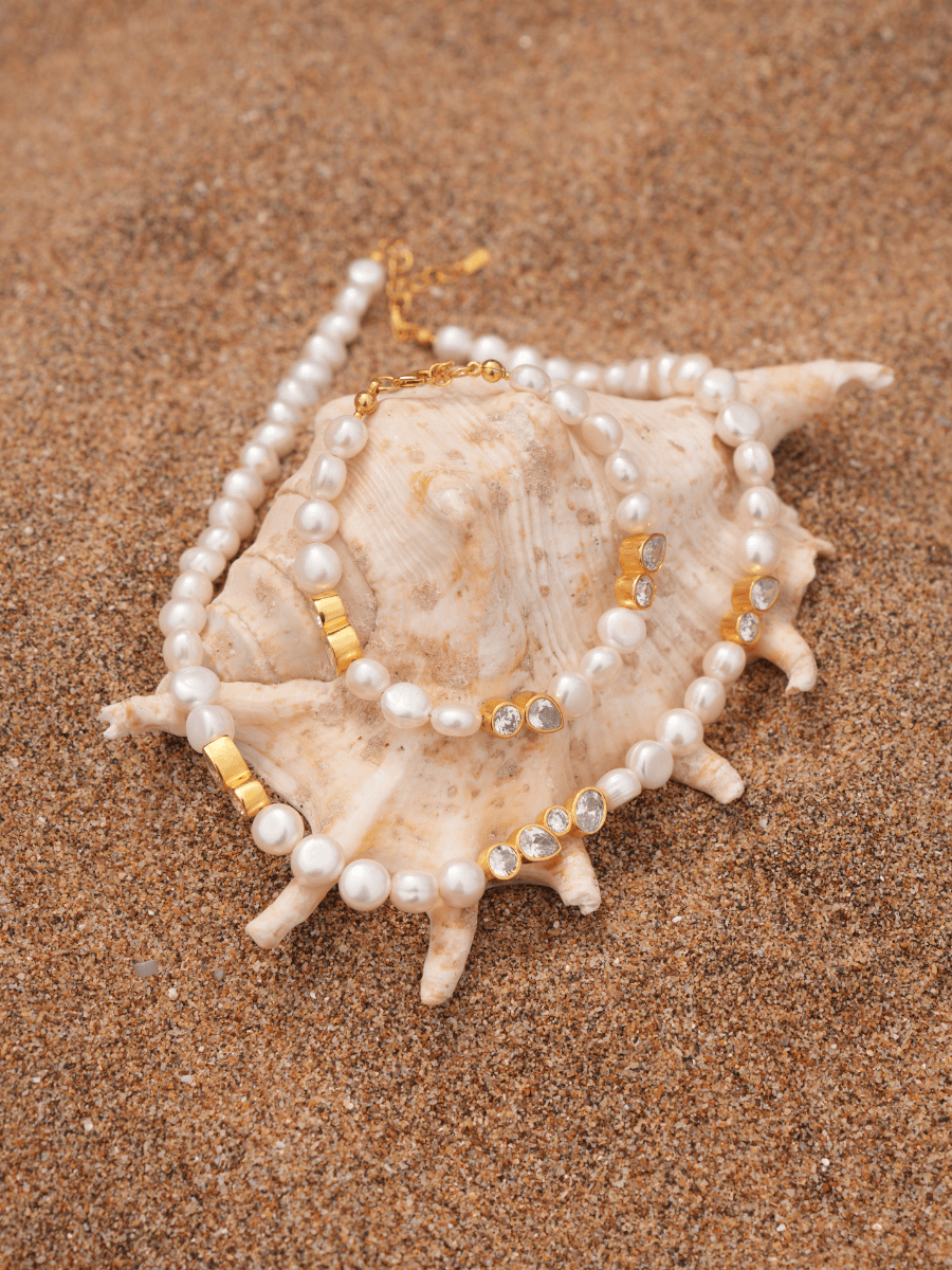 Diana Taşlı İnci Bileklik