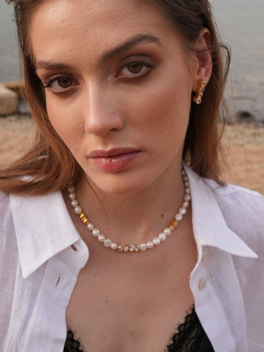 Diana Taşlı İnci Kolye