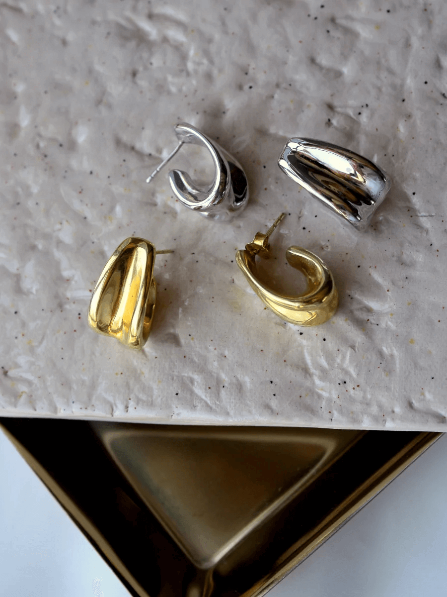 Erica Amorf Halka Küpe