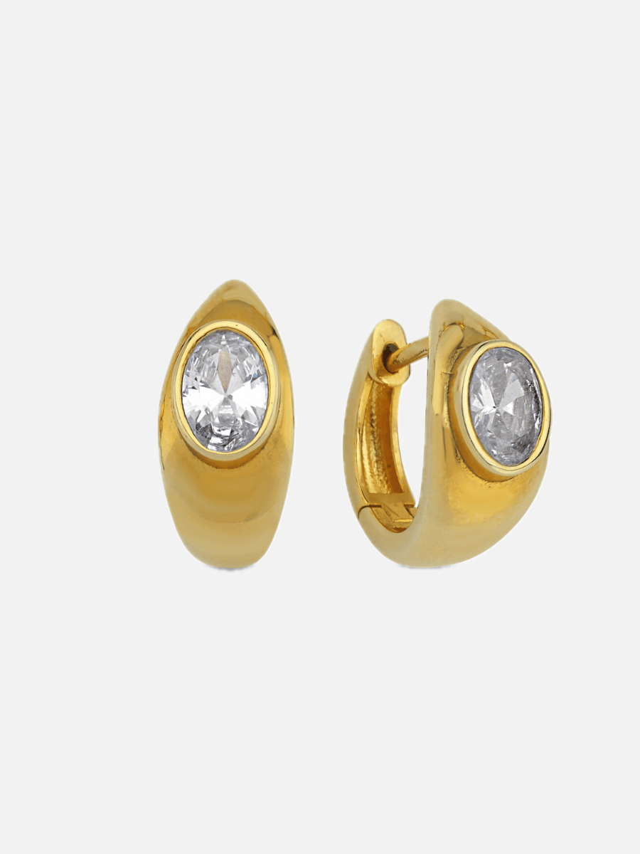 Lina Damla Taşlı Küpe