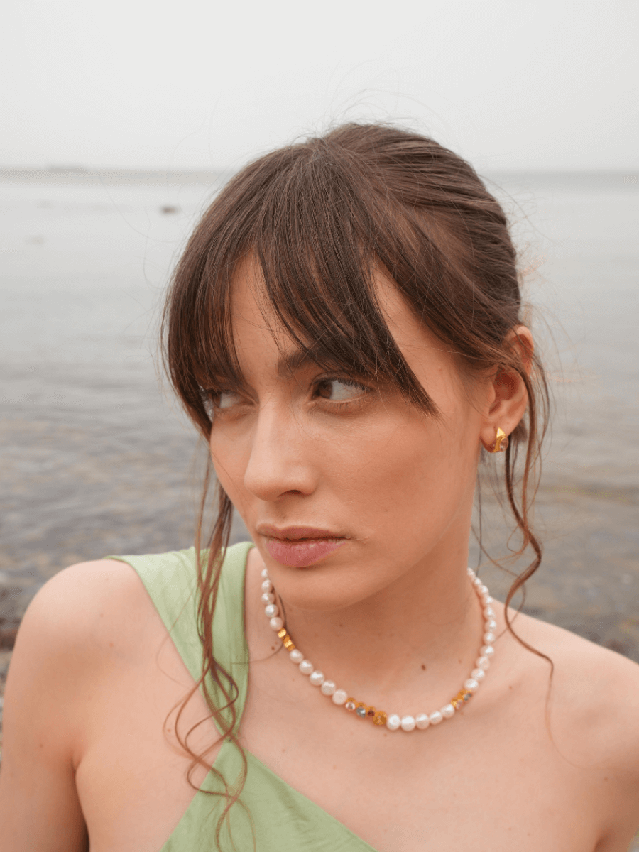 Lina Damla Taşlı Küpe