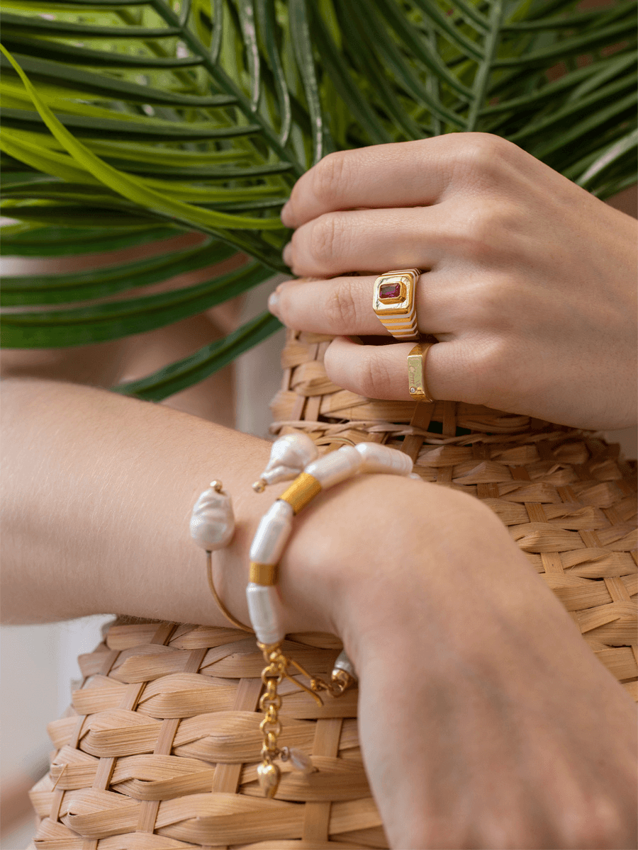 Mari Barok İnci Bileklik