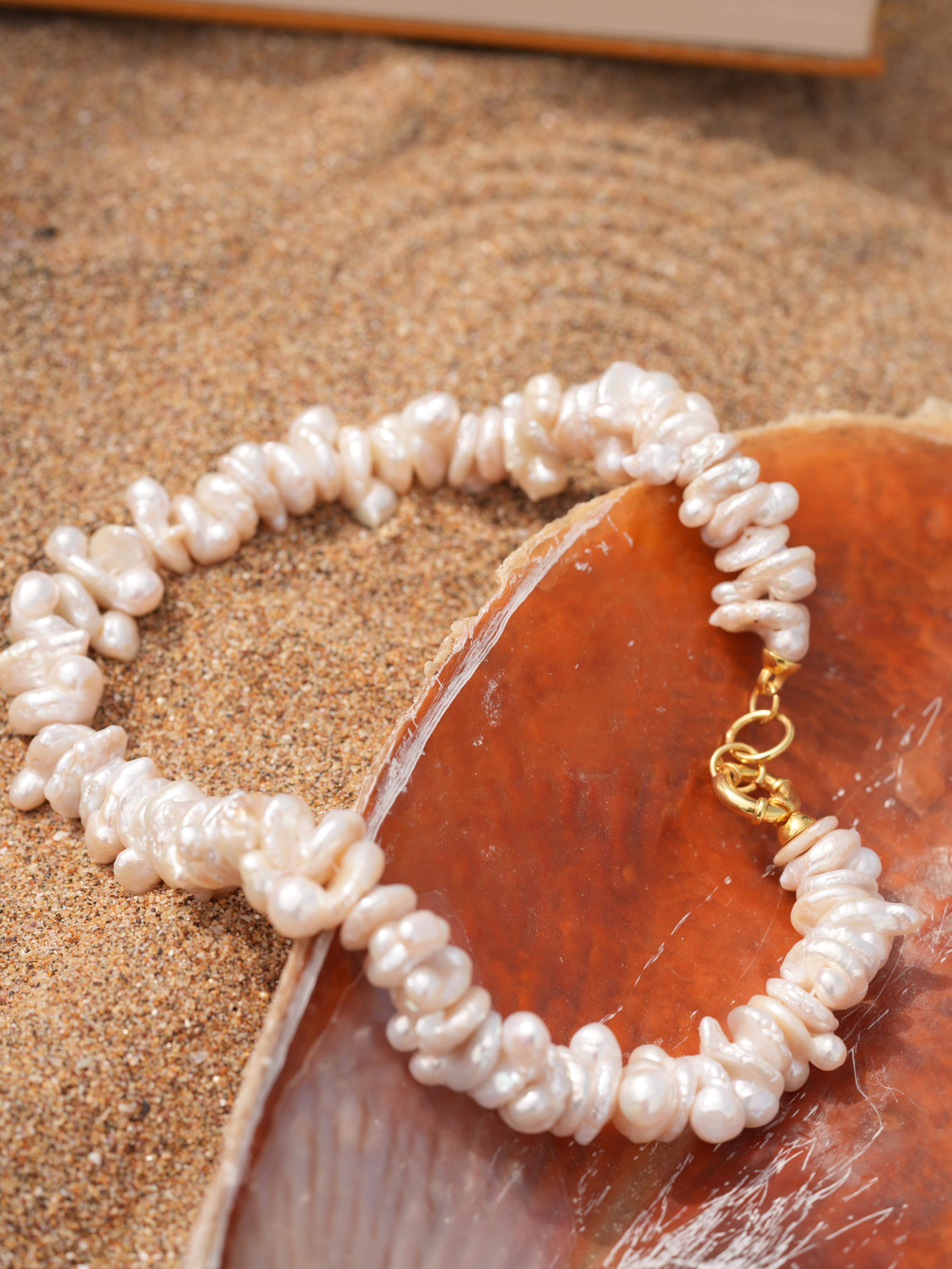 Marley Büyük İnci Kolye - 925 Ayar Gümüş