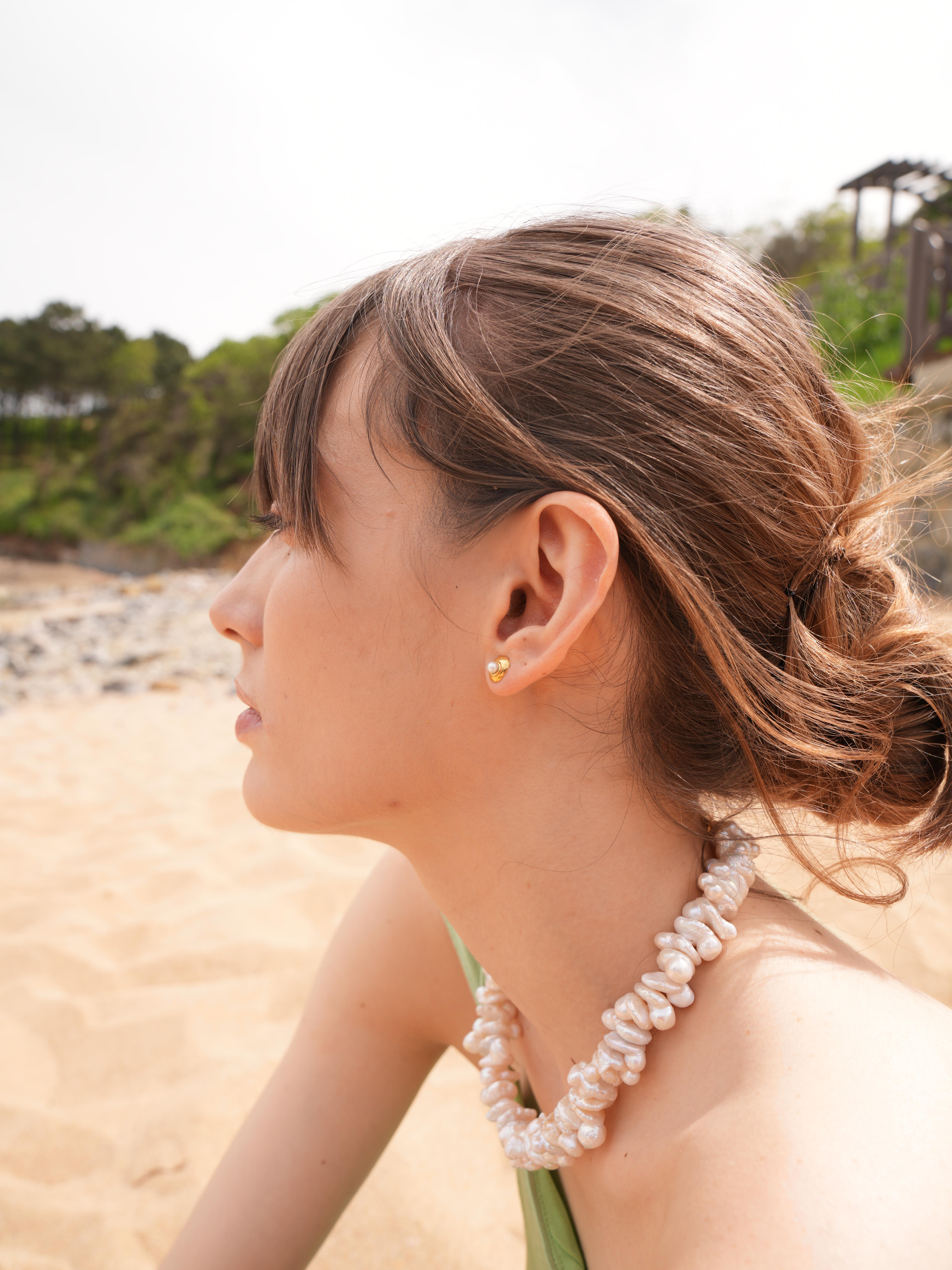 Marley Büyük İnci Kolye - 925 Ayar Gümüş