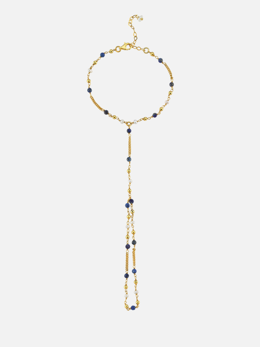 Mavi Lapis Taşlı Şahmeran Bileklik