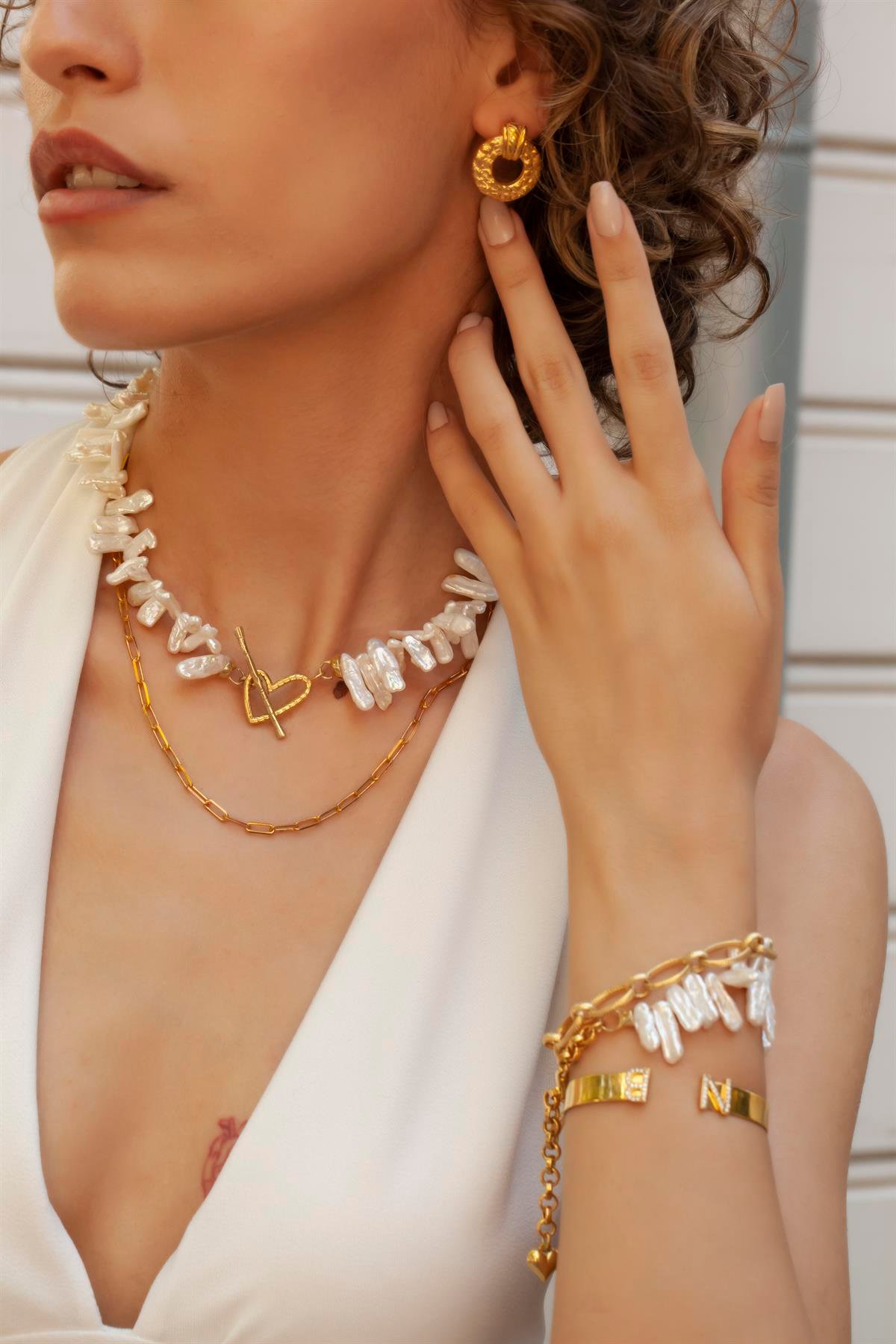 Mesina Barok İnci Kolye