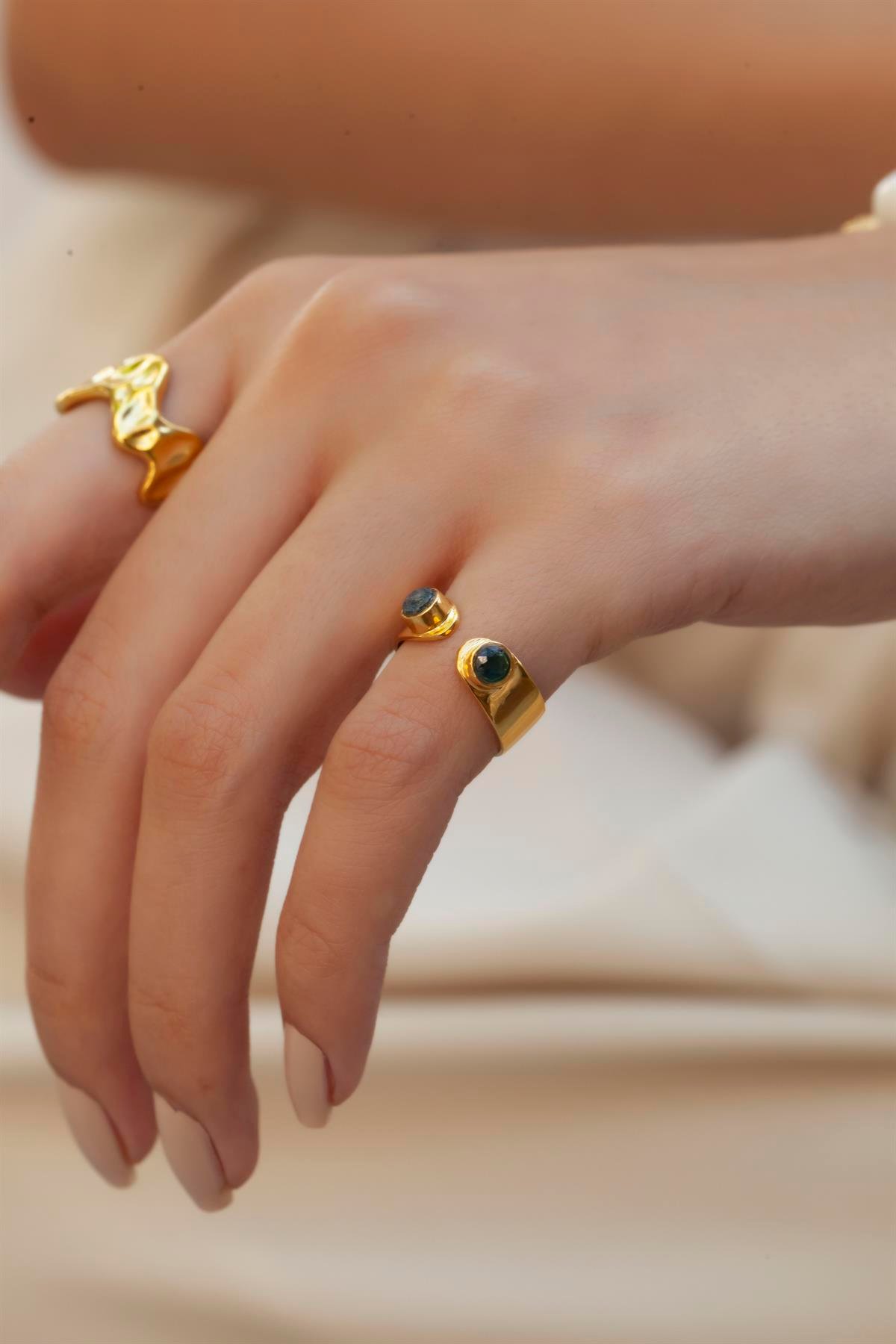 Modica Safir Taşlı Yüzük