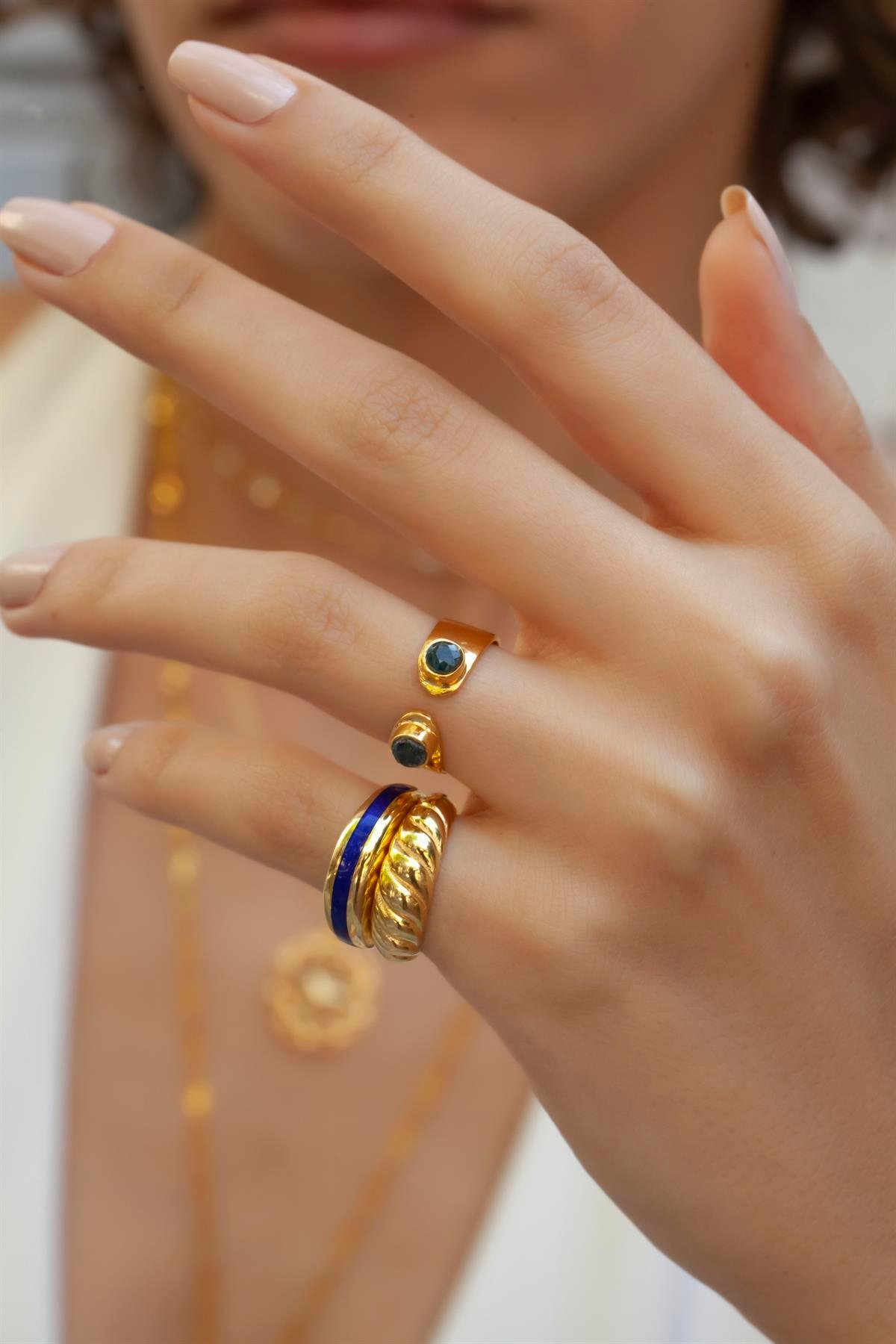 Modica Safir Taşlı Yüzük