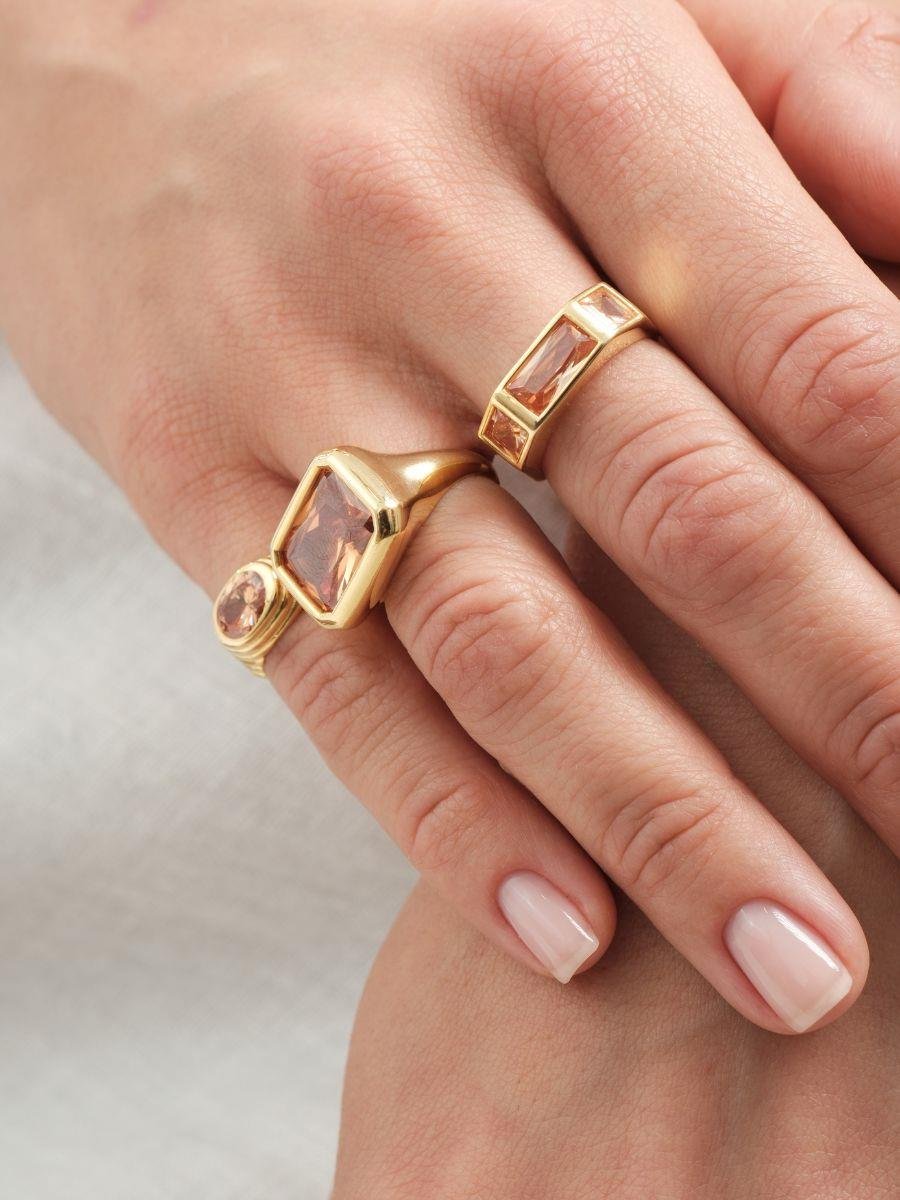 Nova Büyük Kristal Taşlı Yüzük