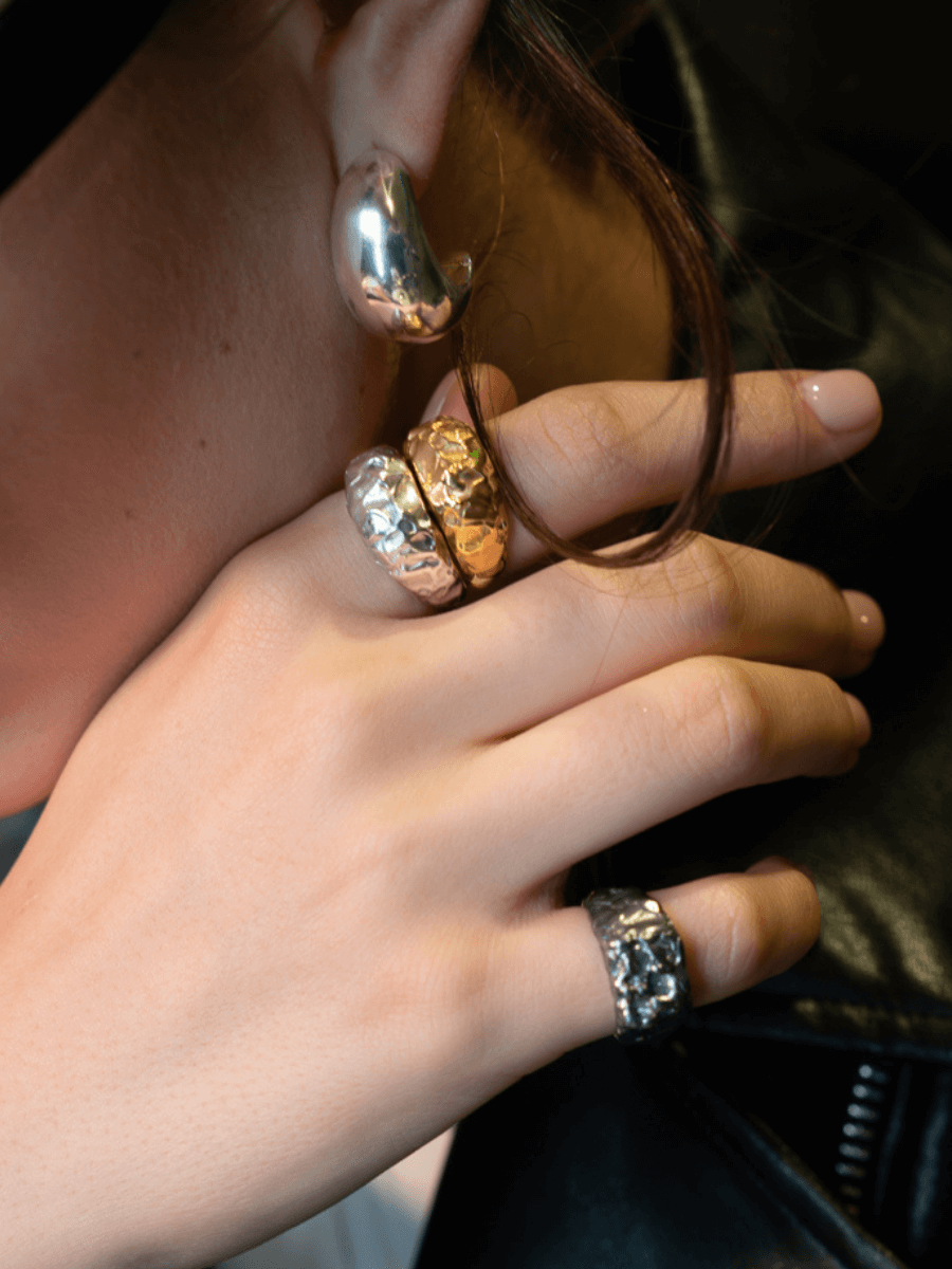 Pary Amorf Oval Yüzük