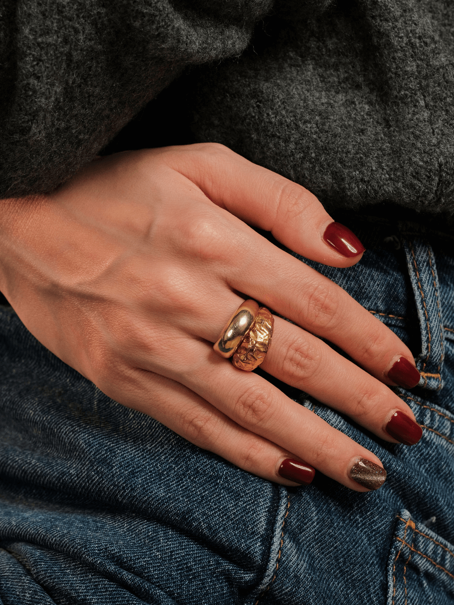 Pary Amorf Oval Yüzük