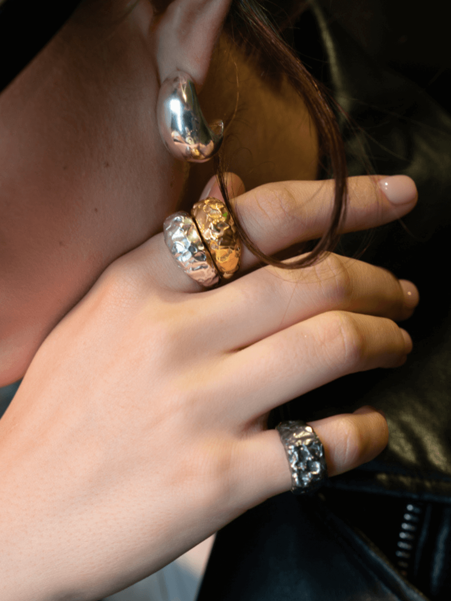 Pary Amorf Oval Yüzük