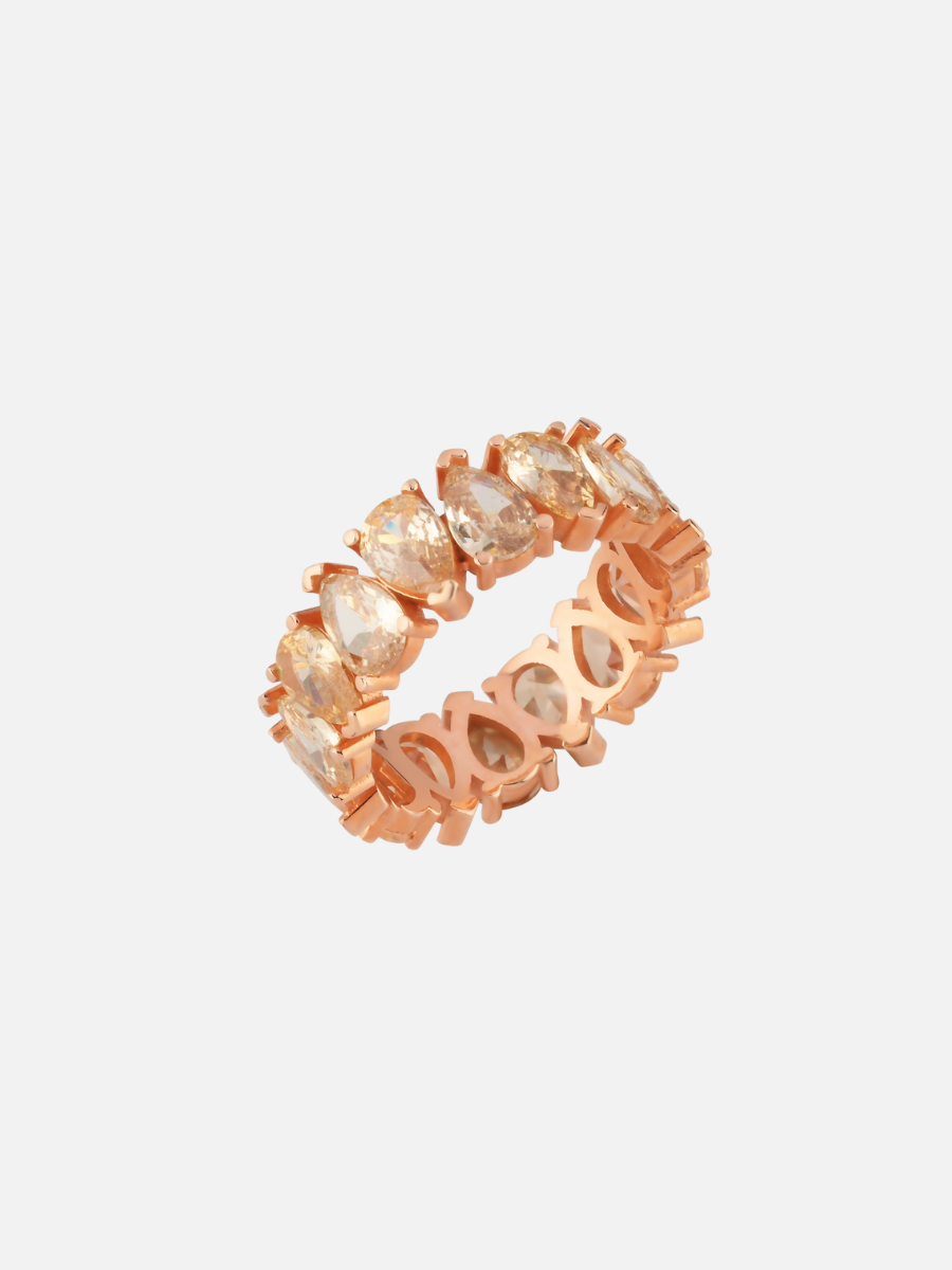 Renkli Damla Taşlı Yüzük