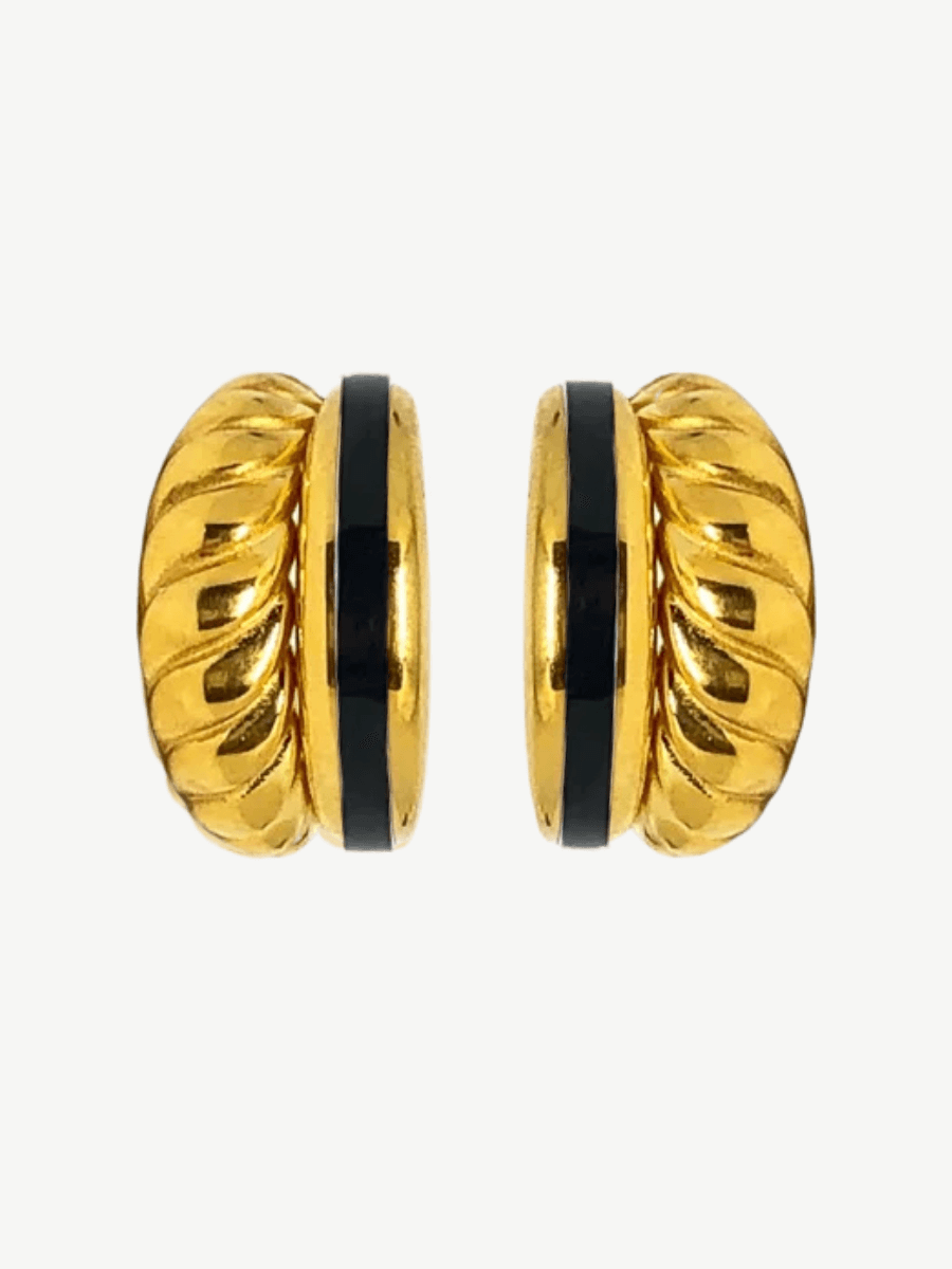 Rosa Mineli Halka Küpe