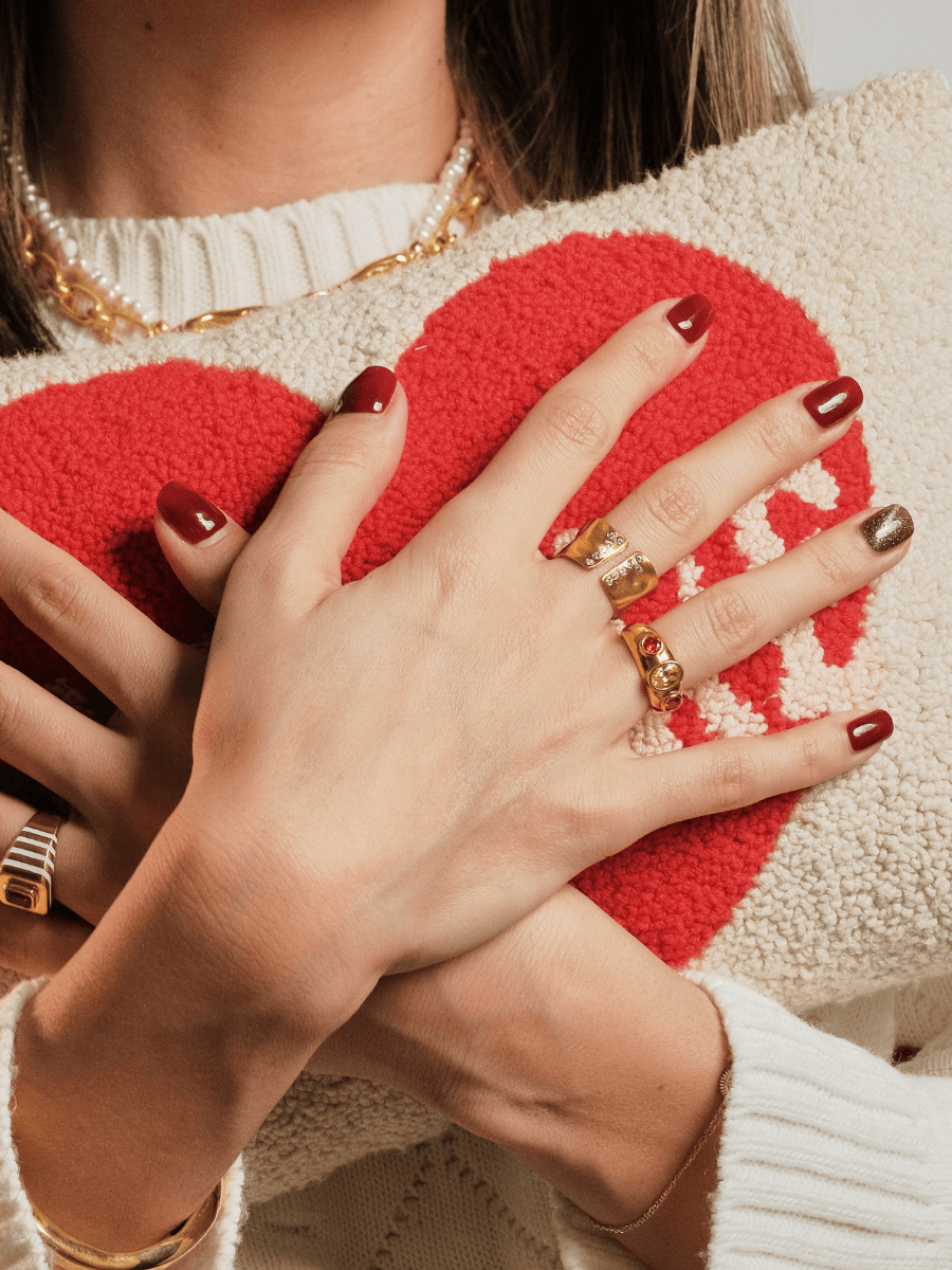 Rosie Renkli Taşlı Yüzük