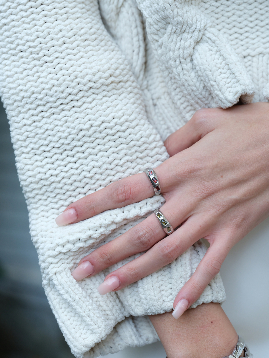 Ruby Baget Taş Yüzük