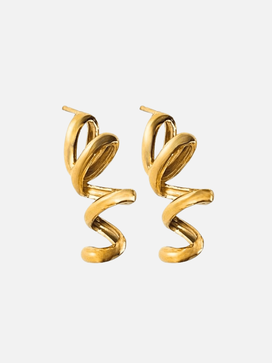 Seta Spiral Halka Küpe