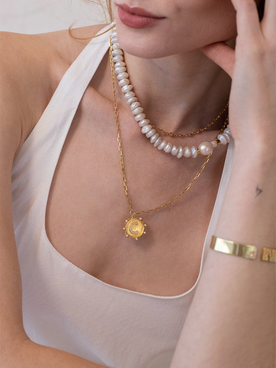 Stela Barok İnci Kolye