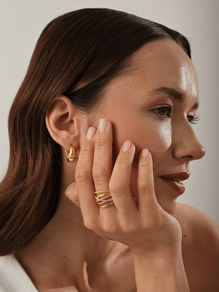 Taşlı Sarmal Yüzük