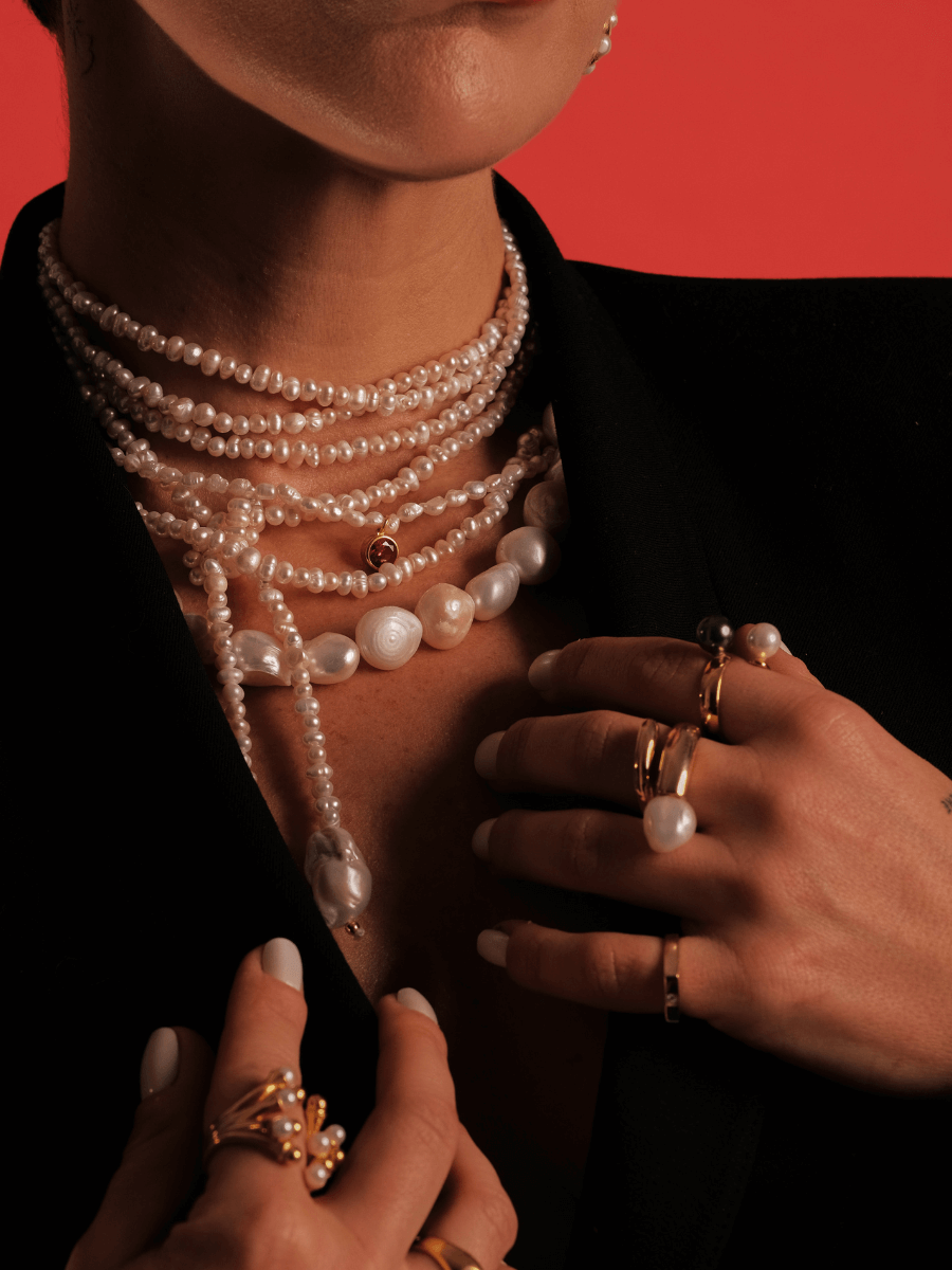 Tera Uzun İnci Kolye