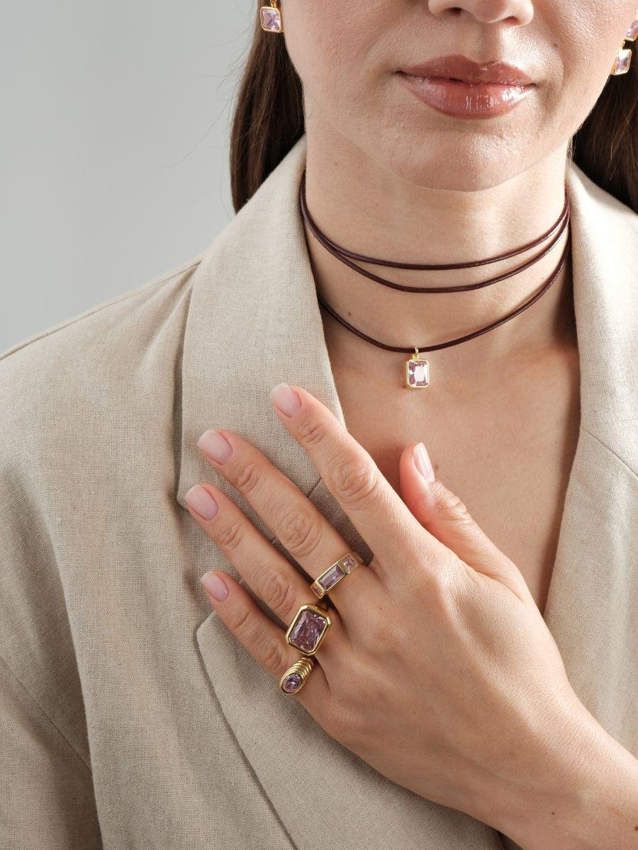 Vega Kristal Taşlı Yüzük