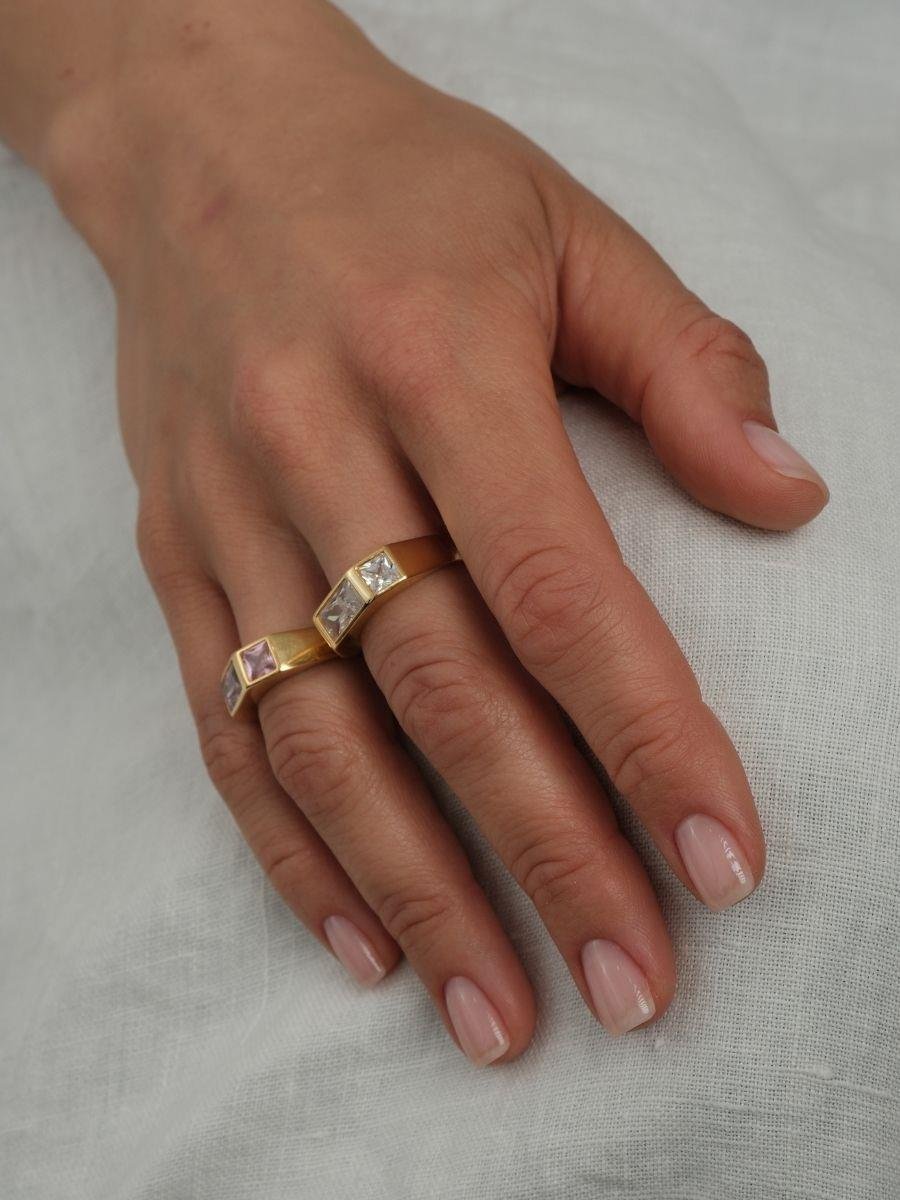 Vega Kristal Taşlı Yüzük