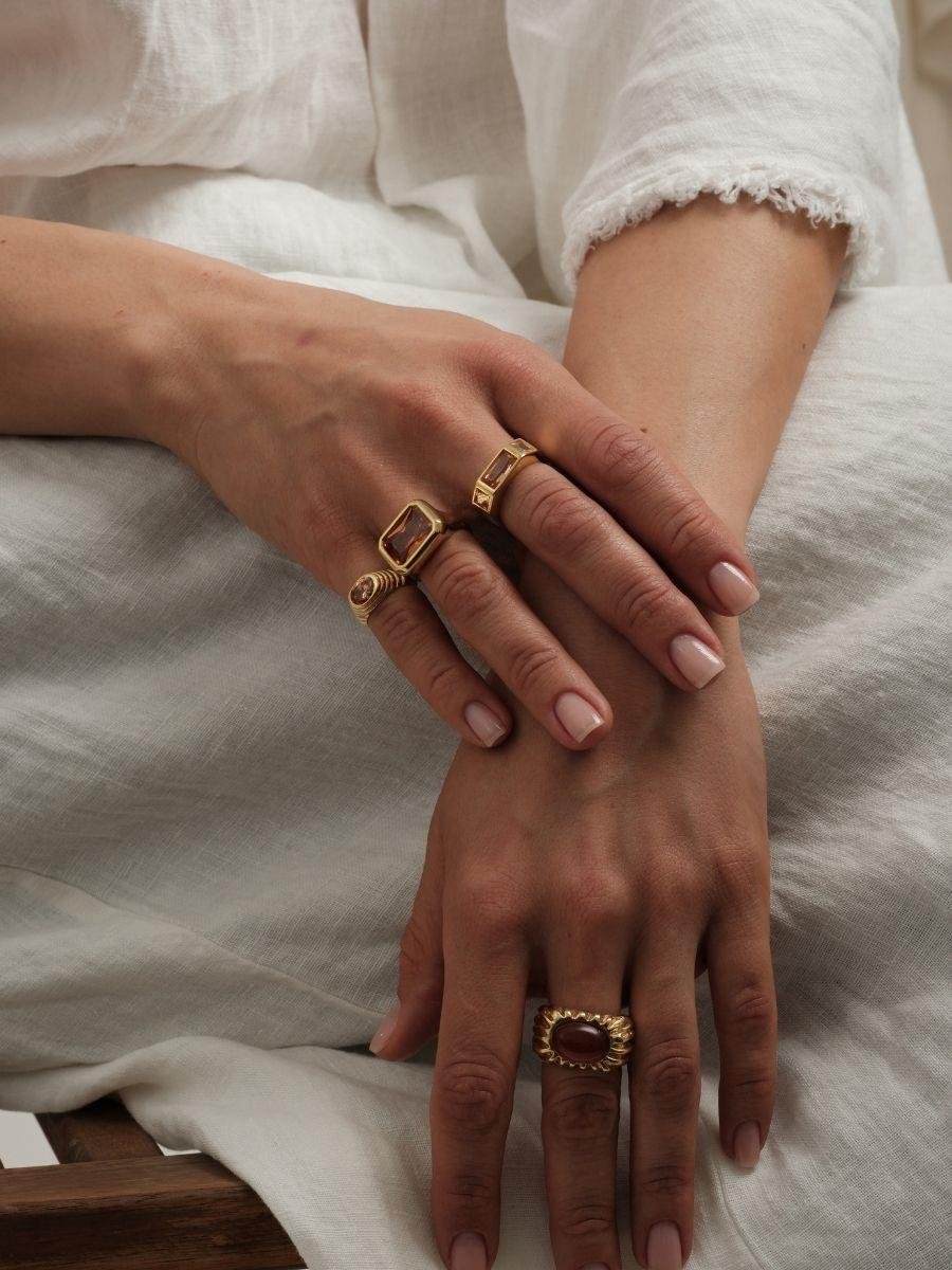 Vega Kristal Taşlı Yüzük