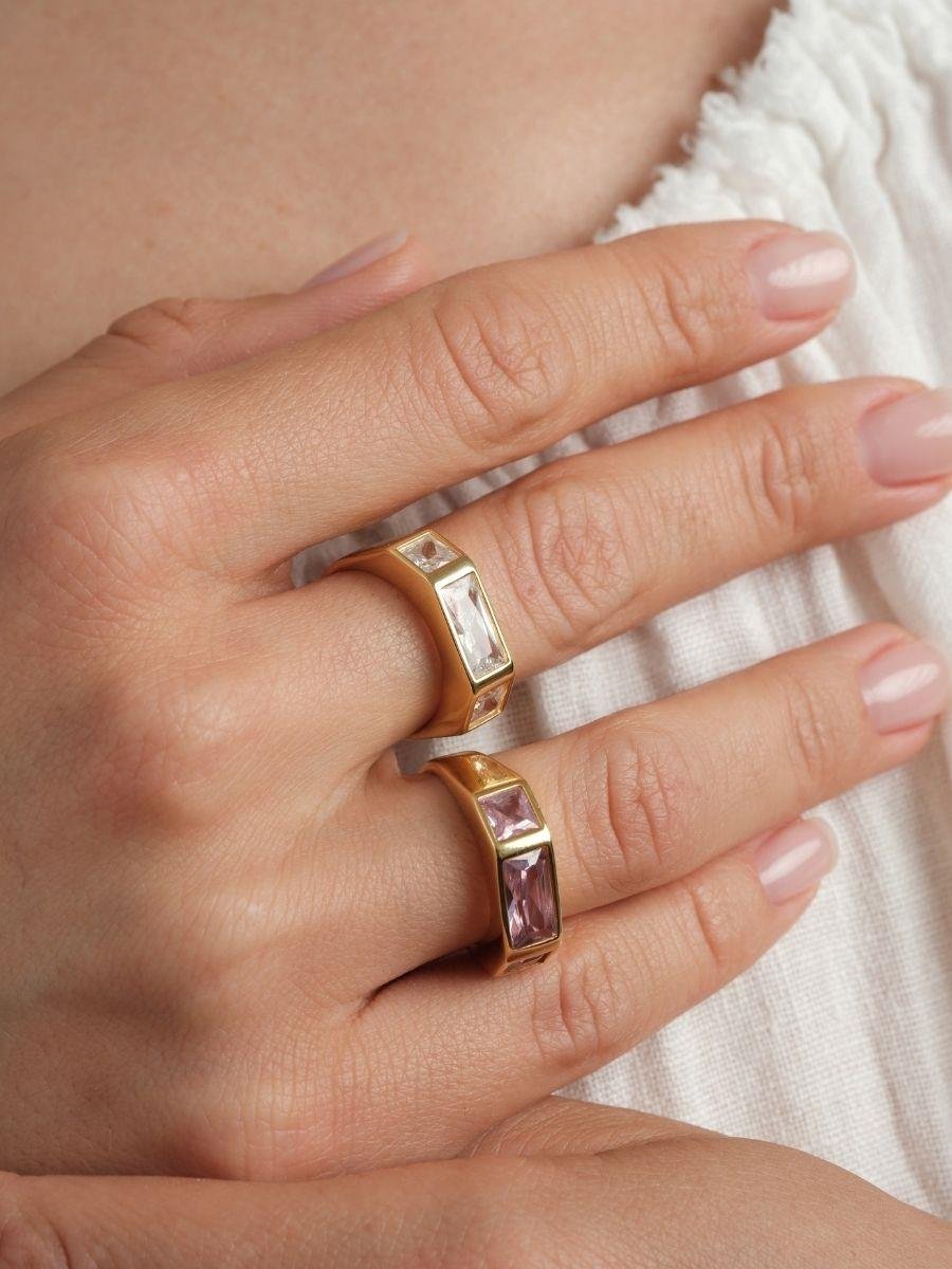 Vega Kristal Taşlı Yüzük